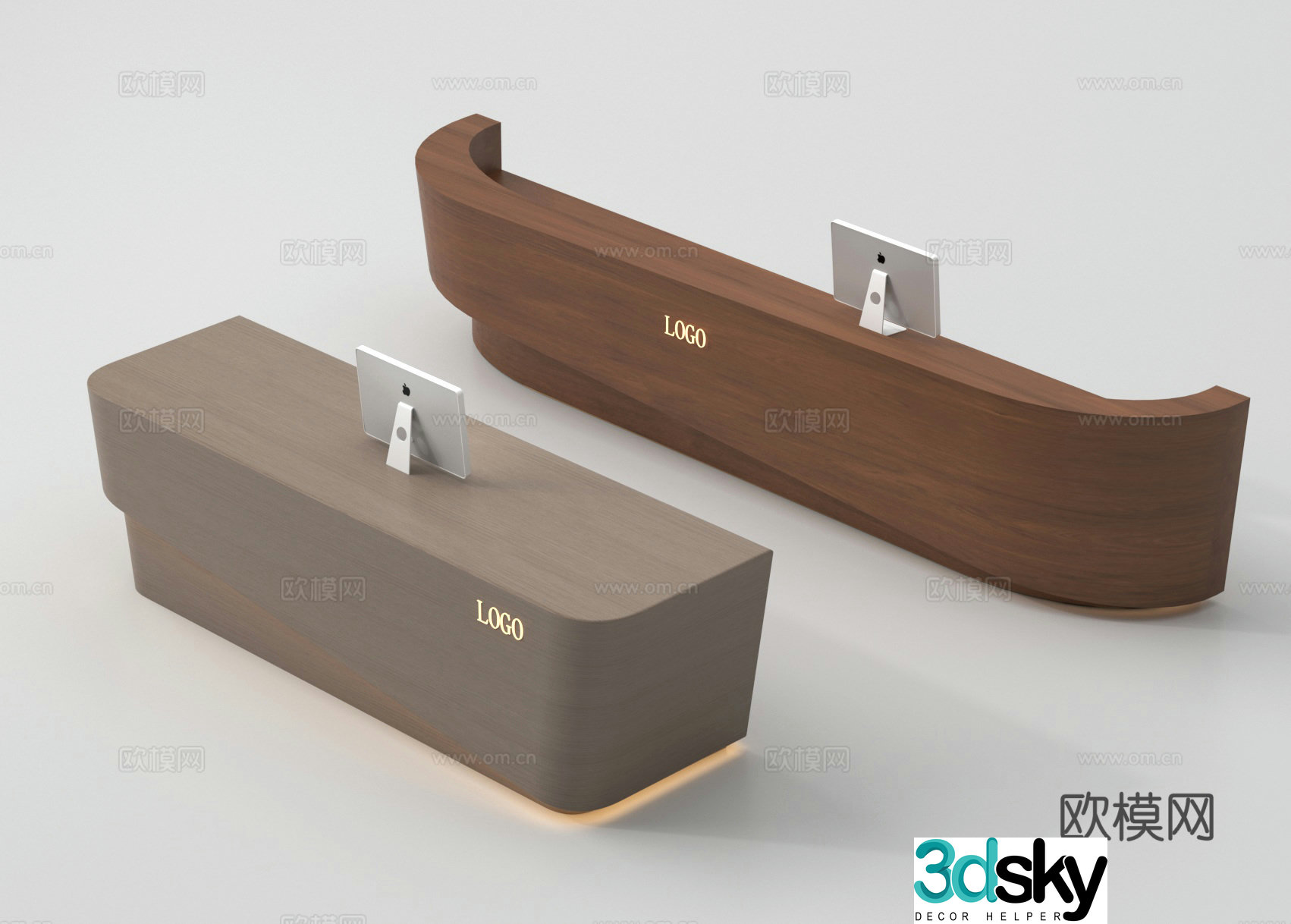 Front desk Company front desk Beauty salon front desk Hotel front desk Consulting desk Reception desk 3D model