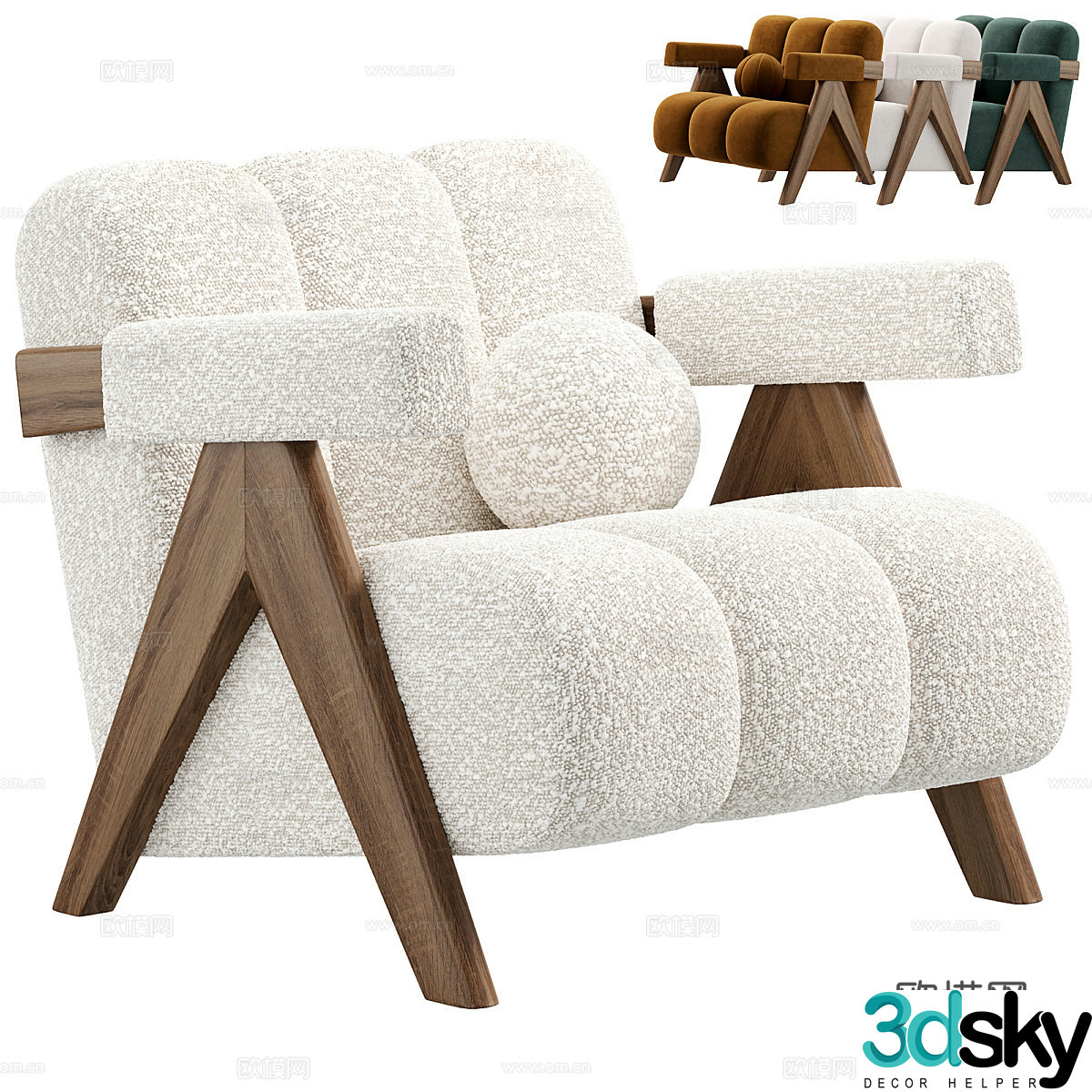 3D model of KARMAN armchair produced by ARTIPIECES