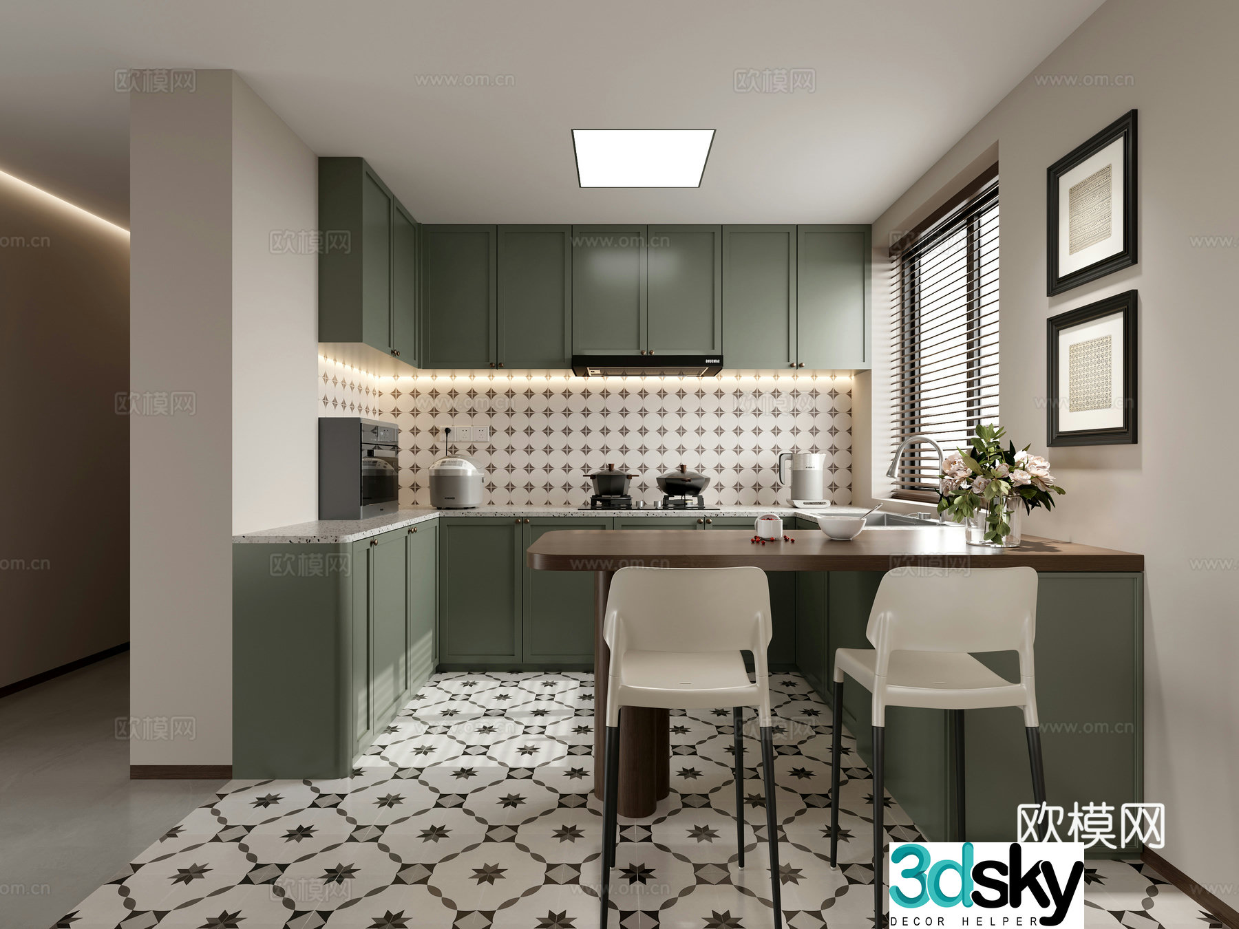 Bar kitchen 3d model