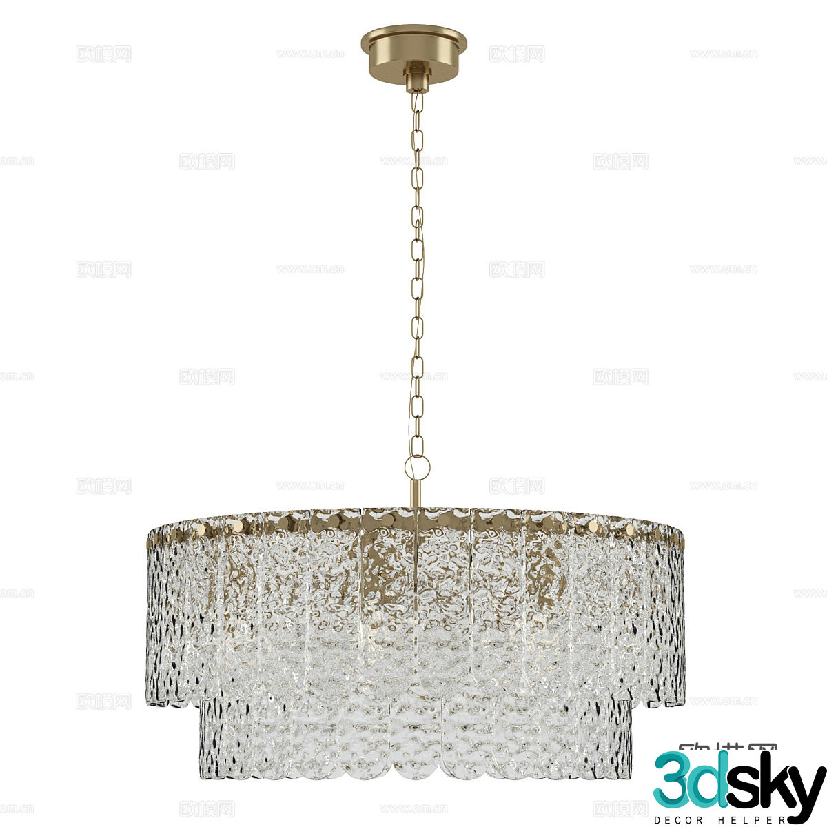 Modern simple chandeliers light luxury chandeliers restaurant chandeliers glass chandeliers 3D model