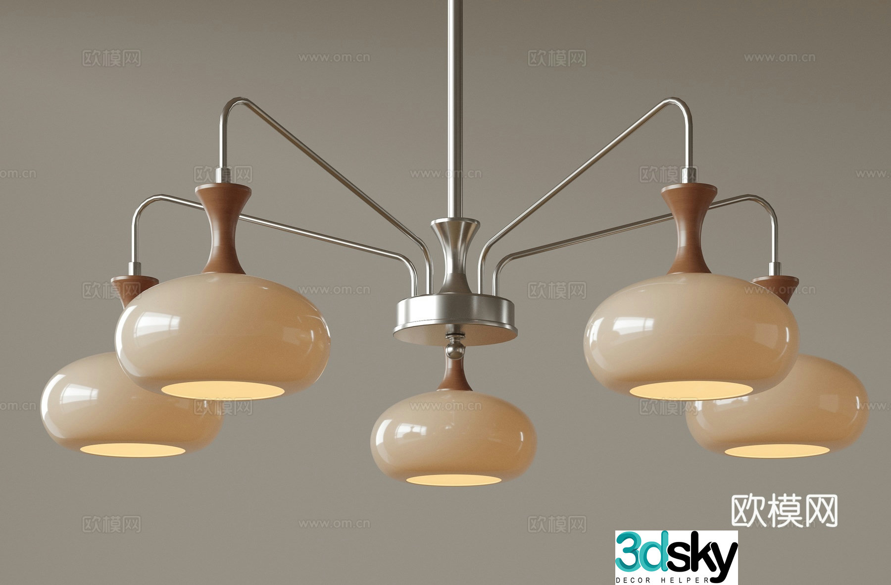 Modern medieval style chandelier Minimalist cream style chandelier Nordic simple chandelier Restaurant chandelier American 3D model