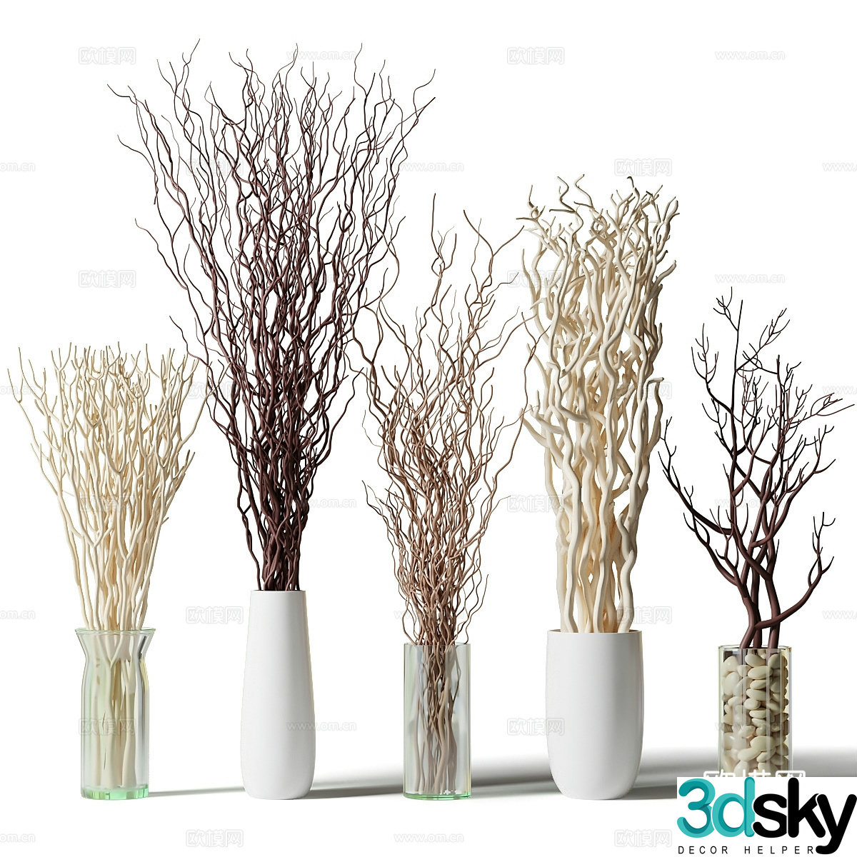 Vase flowers 3d model