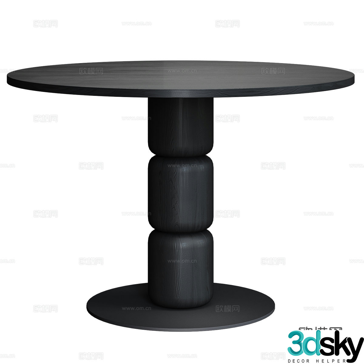 New Chinese style Wasabi Beads dining table 3D model