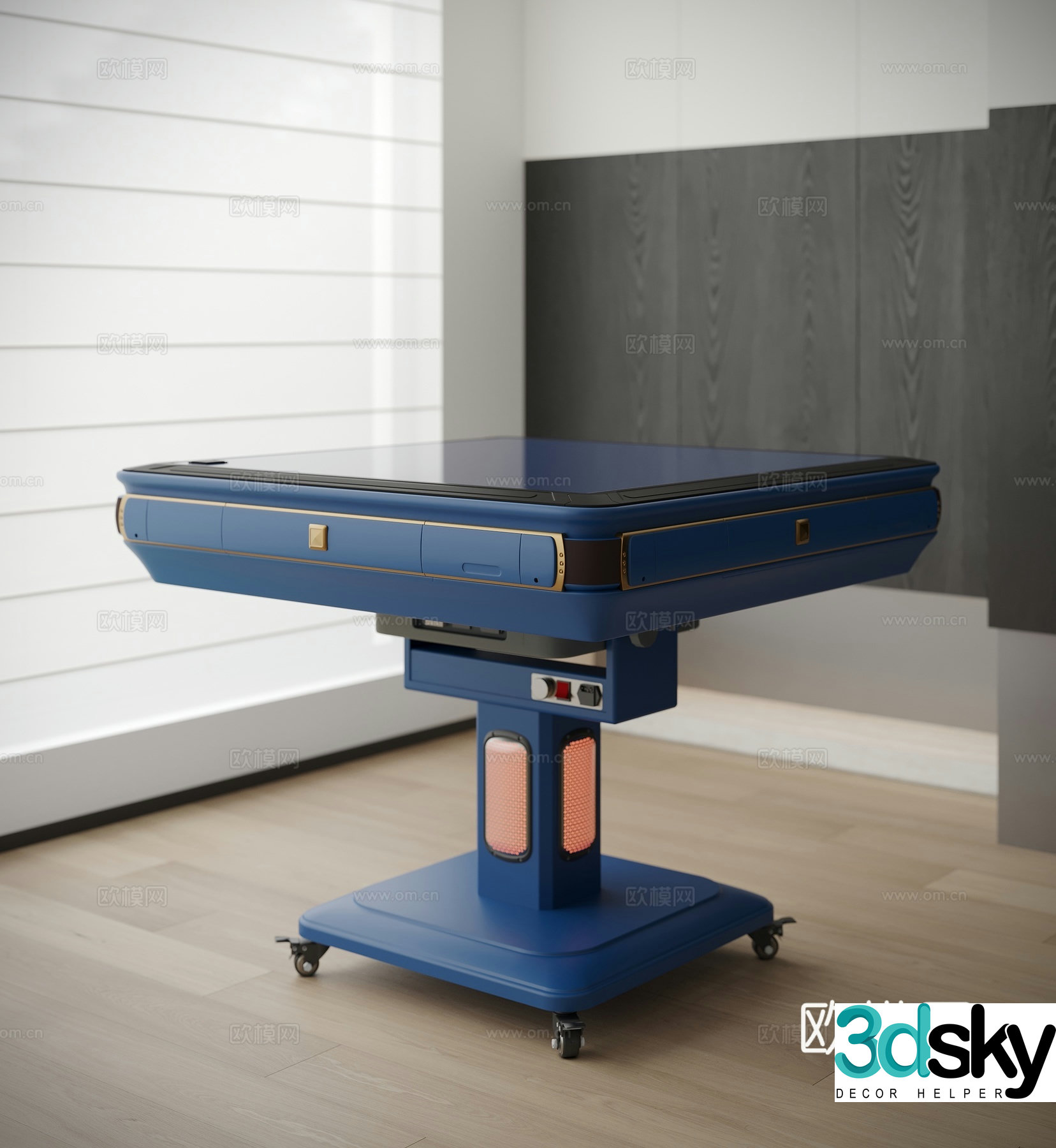 Mahjong table 3d model