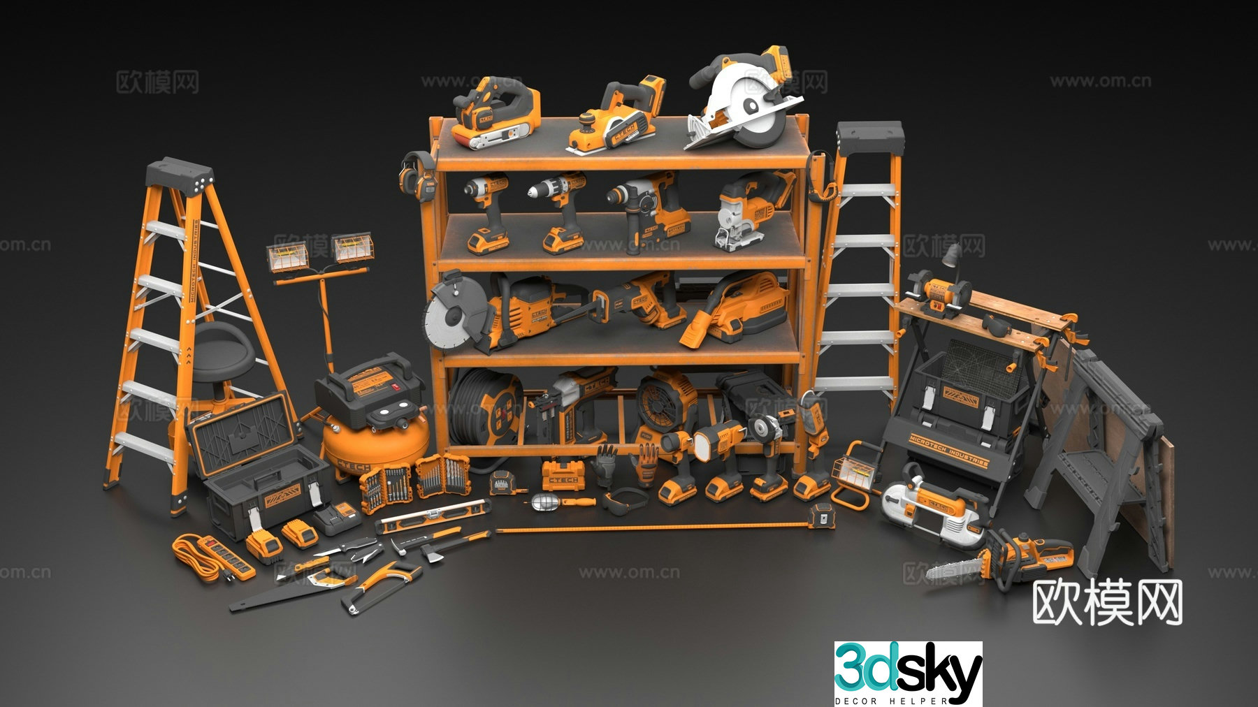 Power Tools 3D Model