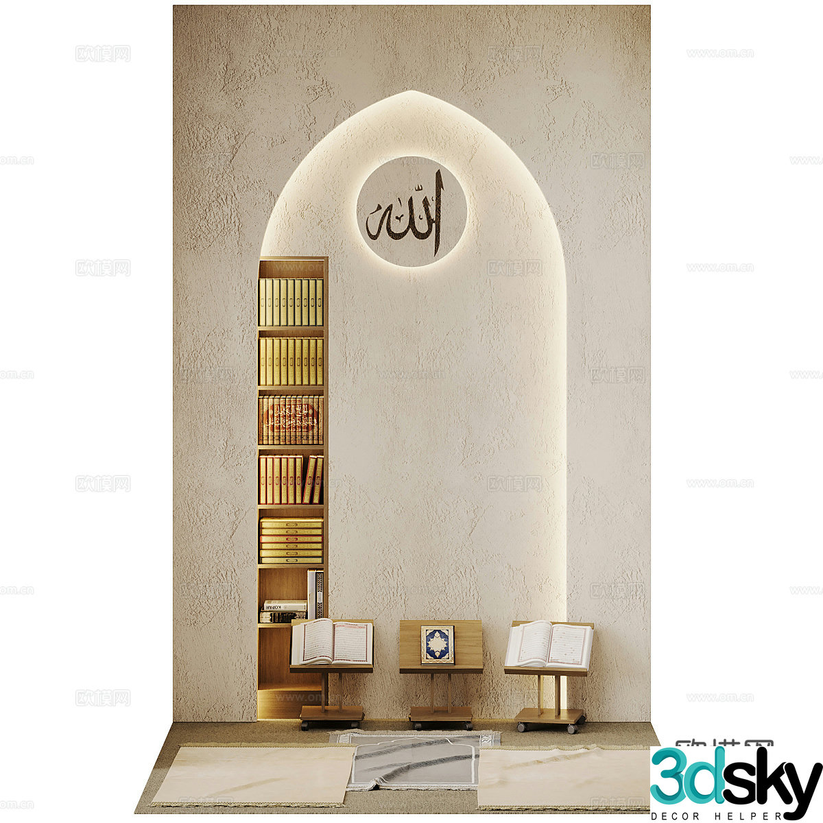 Religion Christian Prayer 3d Model