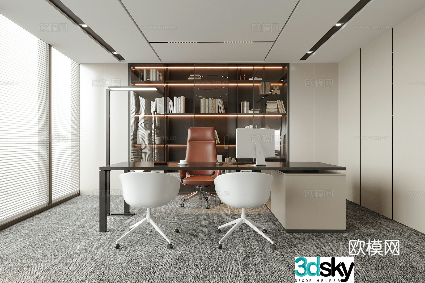 Modern General Manager Office Boss Office Office Chair 3D Model