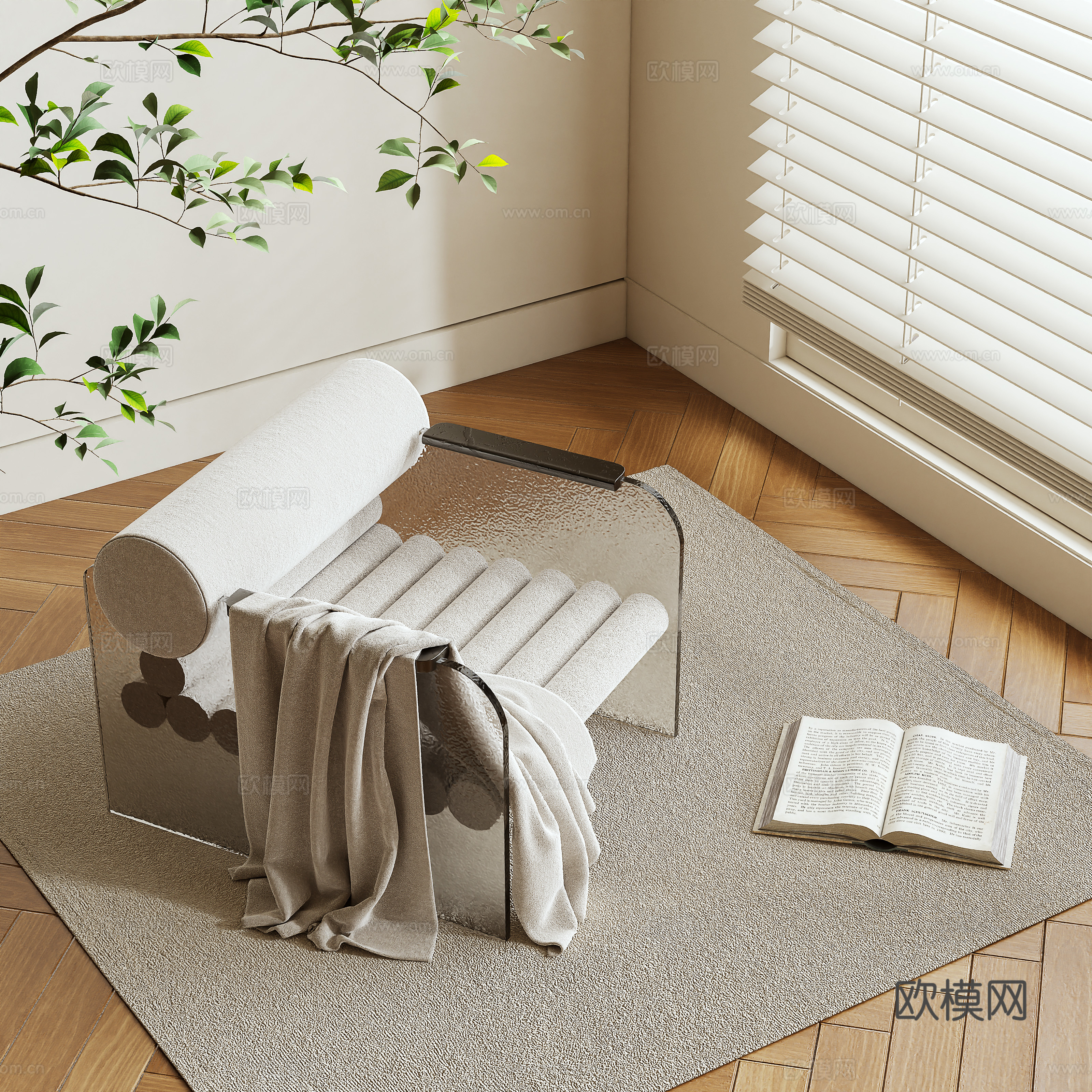 Modern leisure chair 3d model