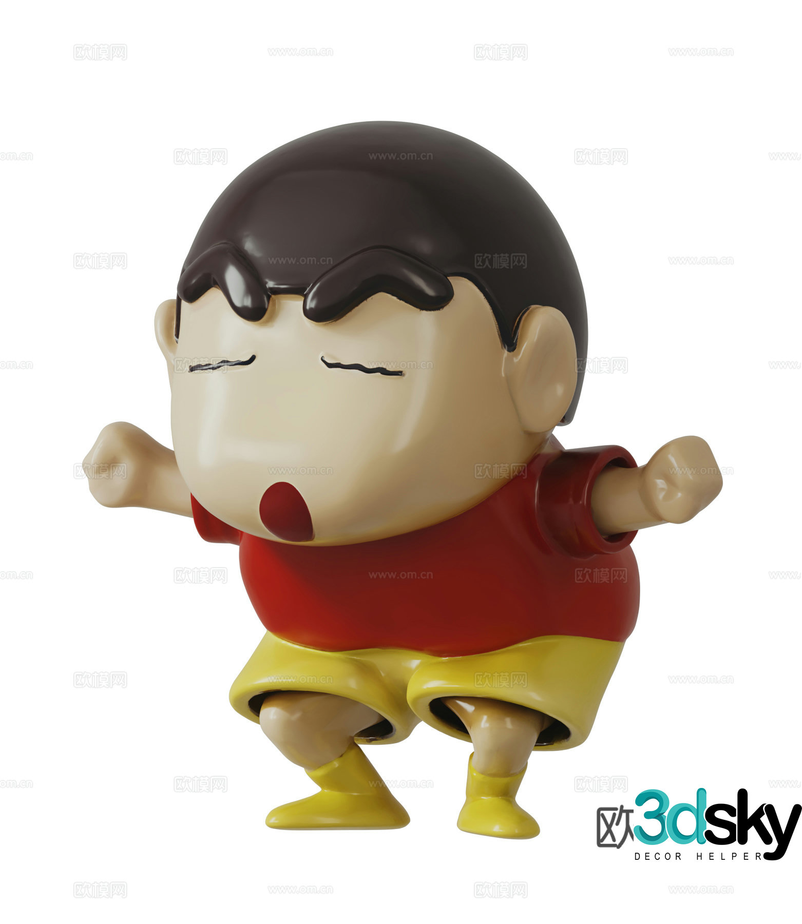 Modern doll 3d model