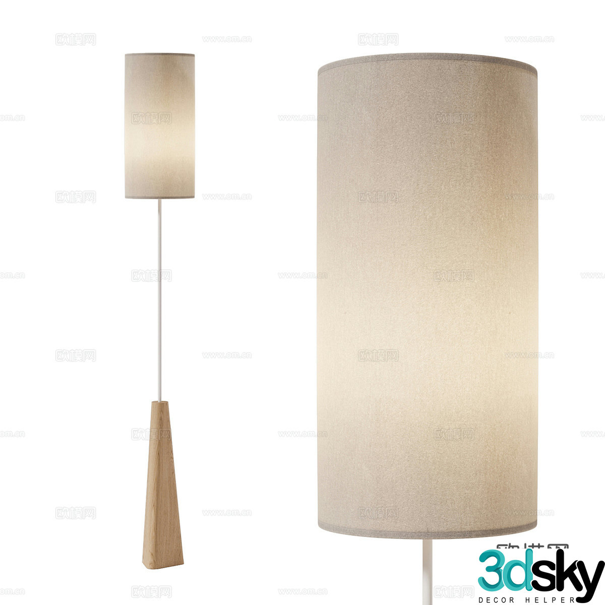 New Chinese Nestwood floor lamp 3D model