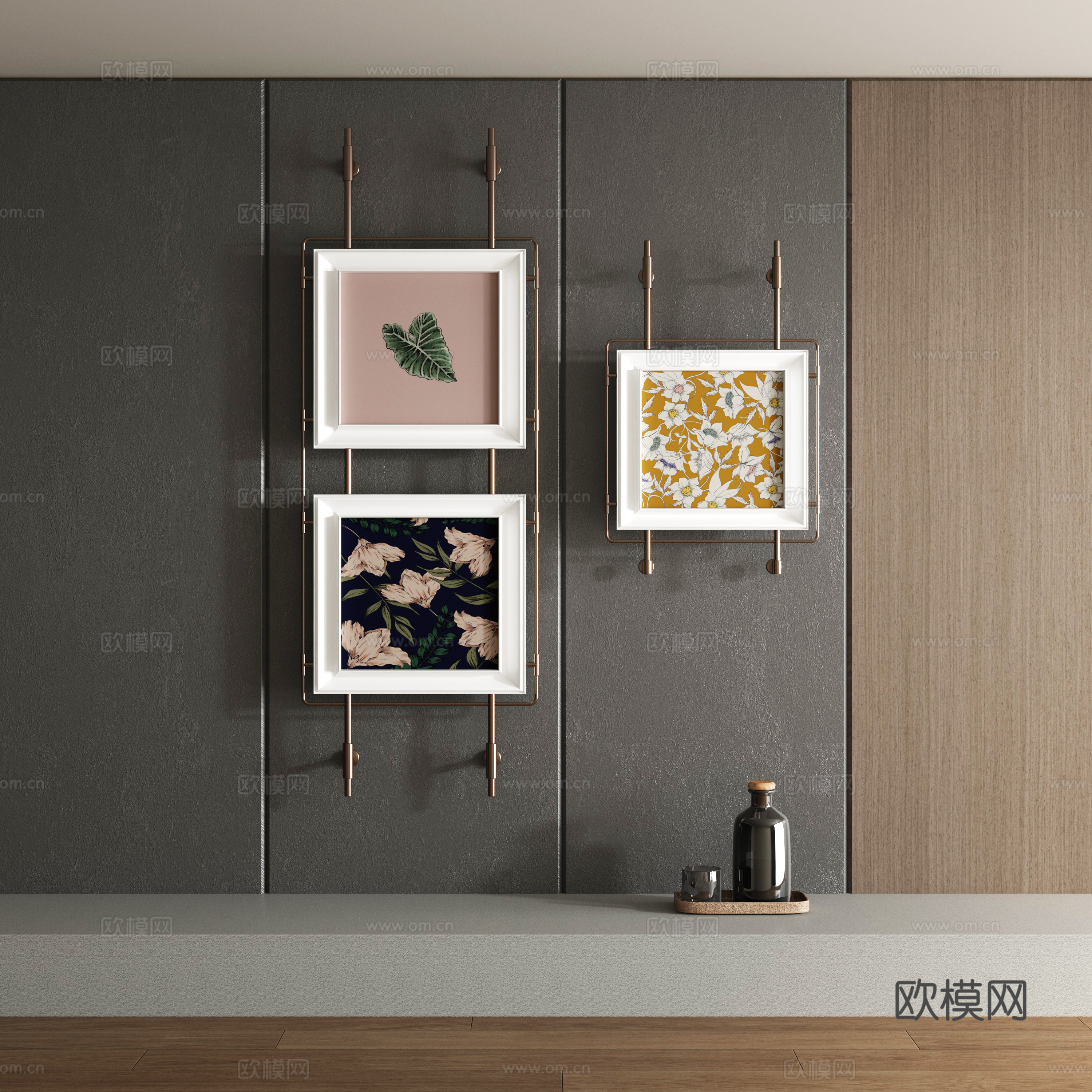 Modern decorative painting 3d model