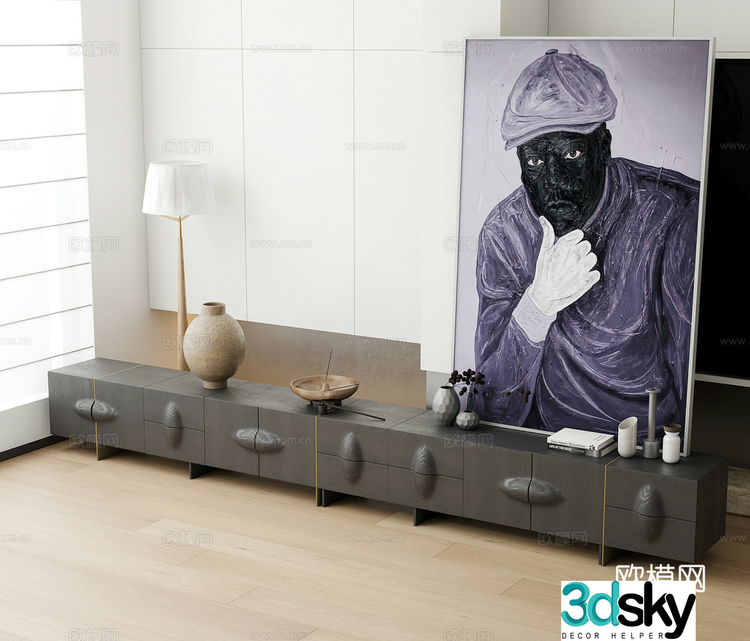 Modern TV cabinet 3d model