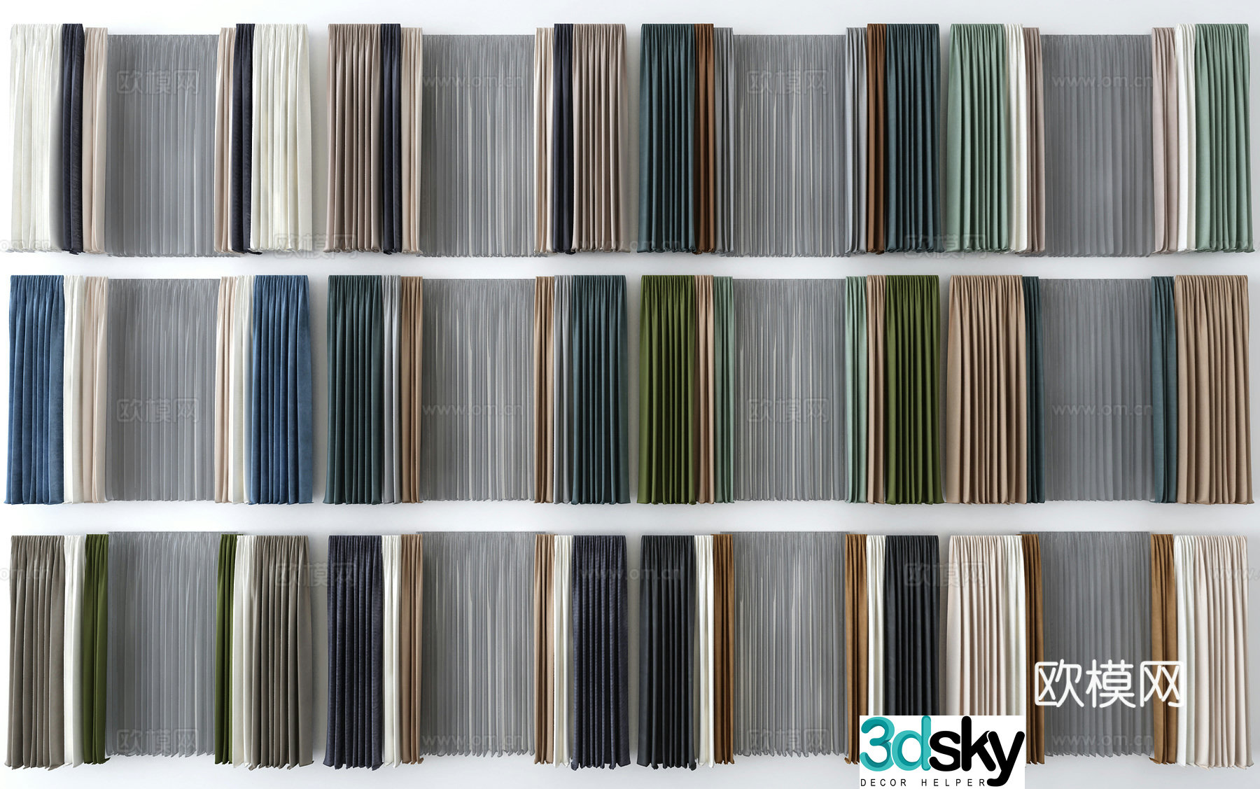 Curtain 3d model