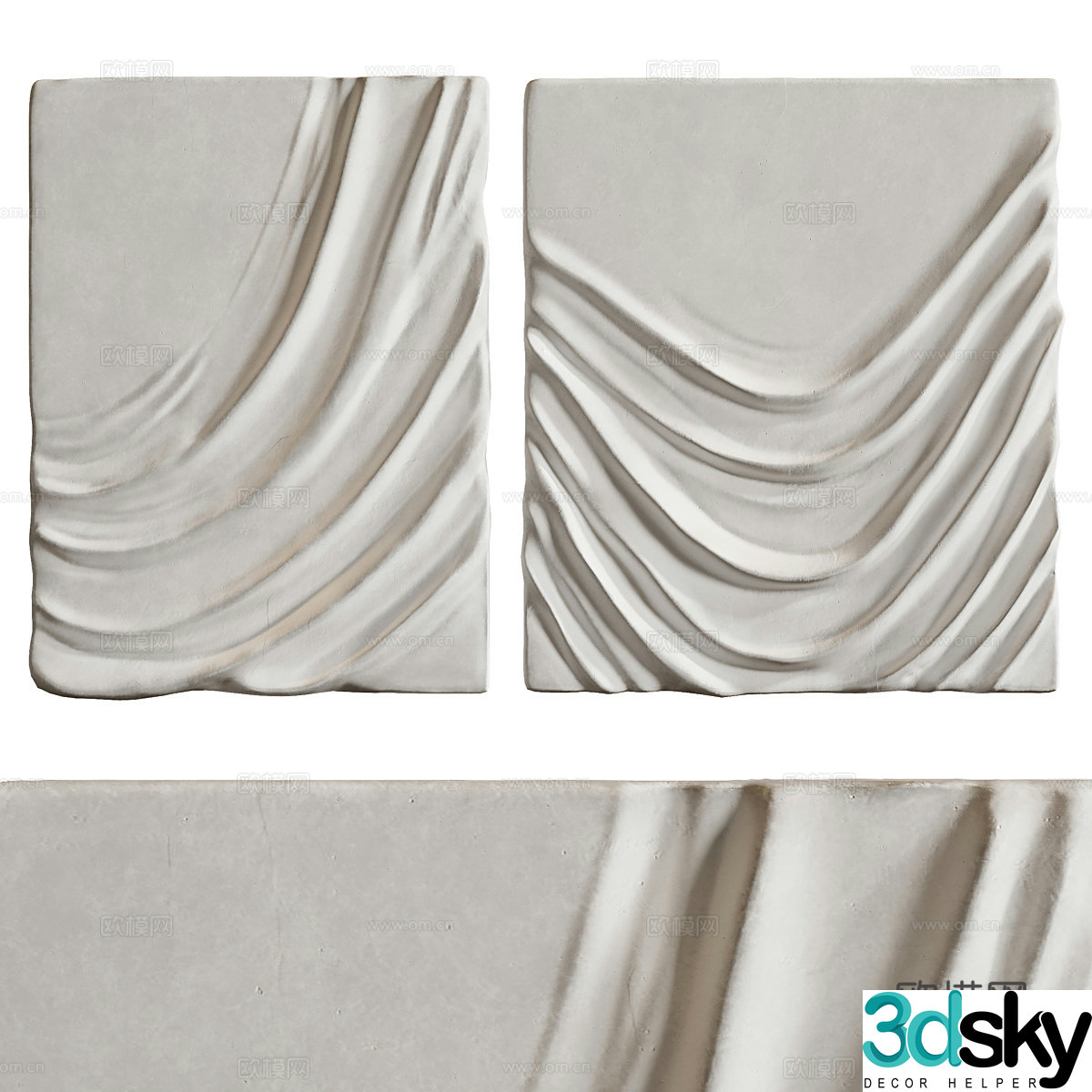 Modern wadi wall decoration pendant 3D model