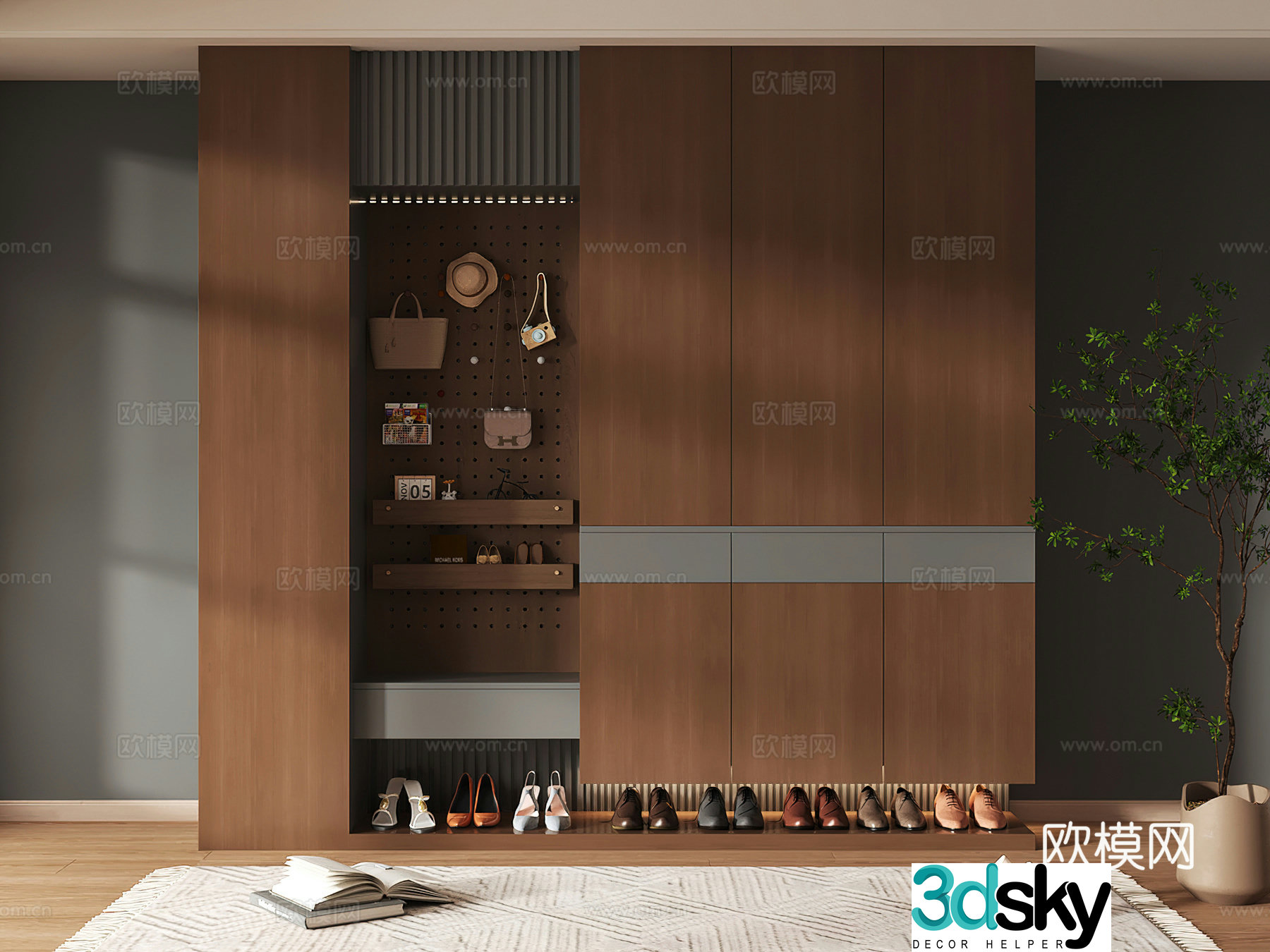 Shoe cabinet design shoe cabinet partition shoe cabinet porch shoe cabinet home shoe cabinet 3D model