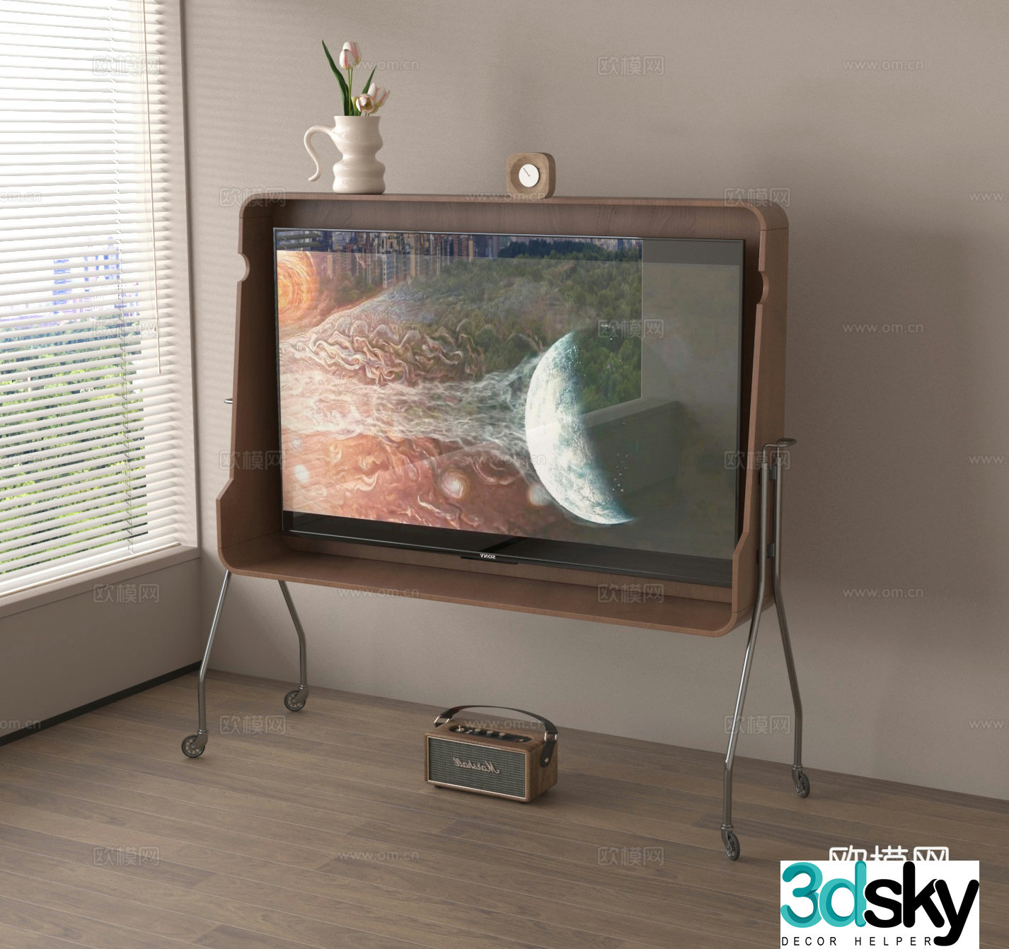Stand TV movable TV stand 3d model