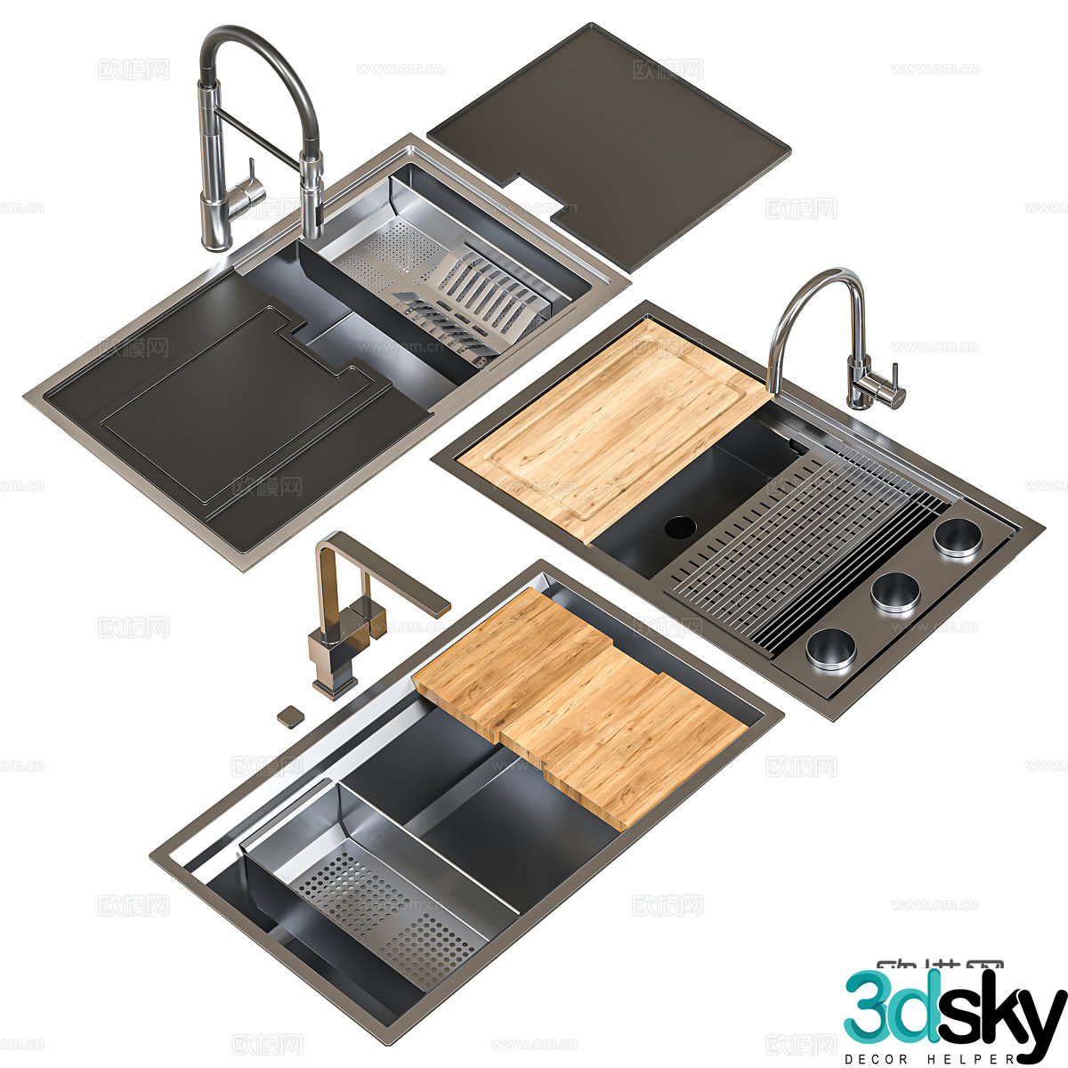 artinox sink kit 3d model