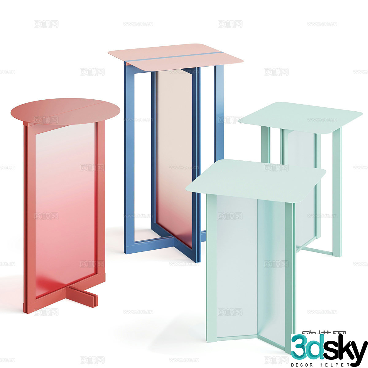 Modern Italian minimalist Framemust 3D model