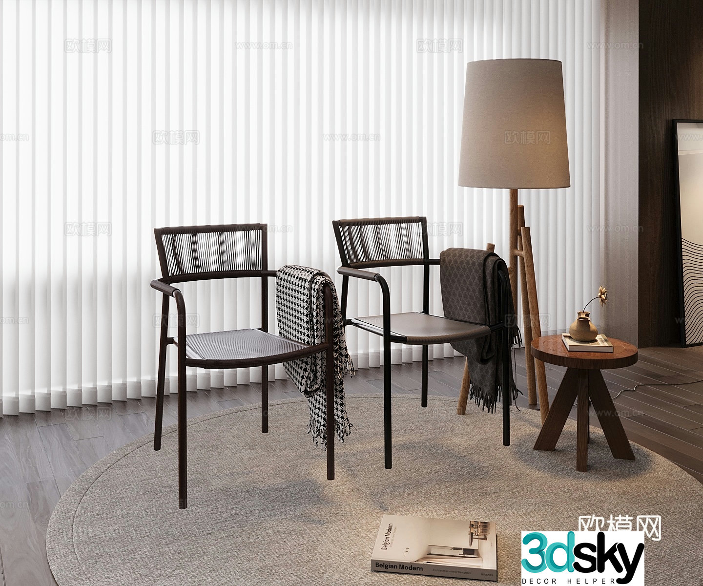 Rattan chair 3d model