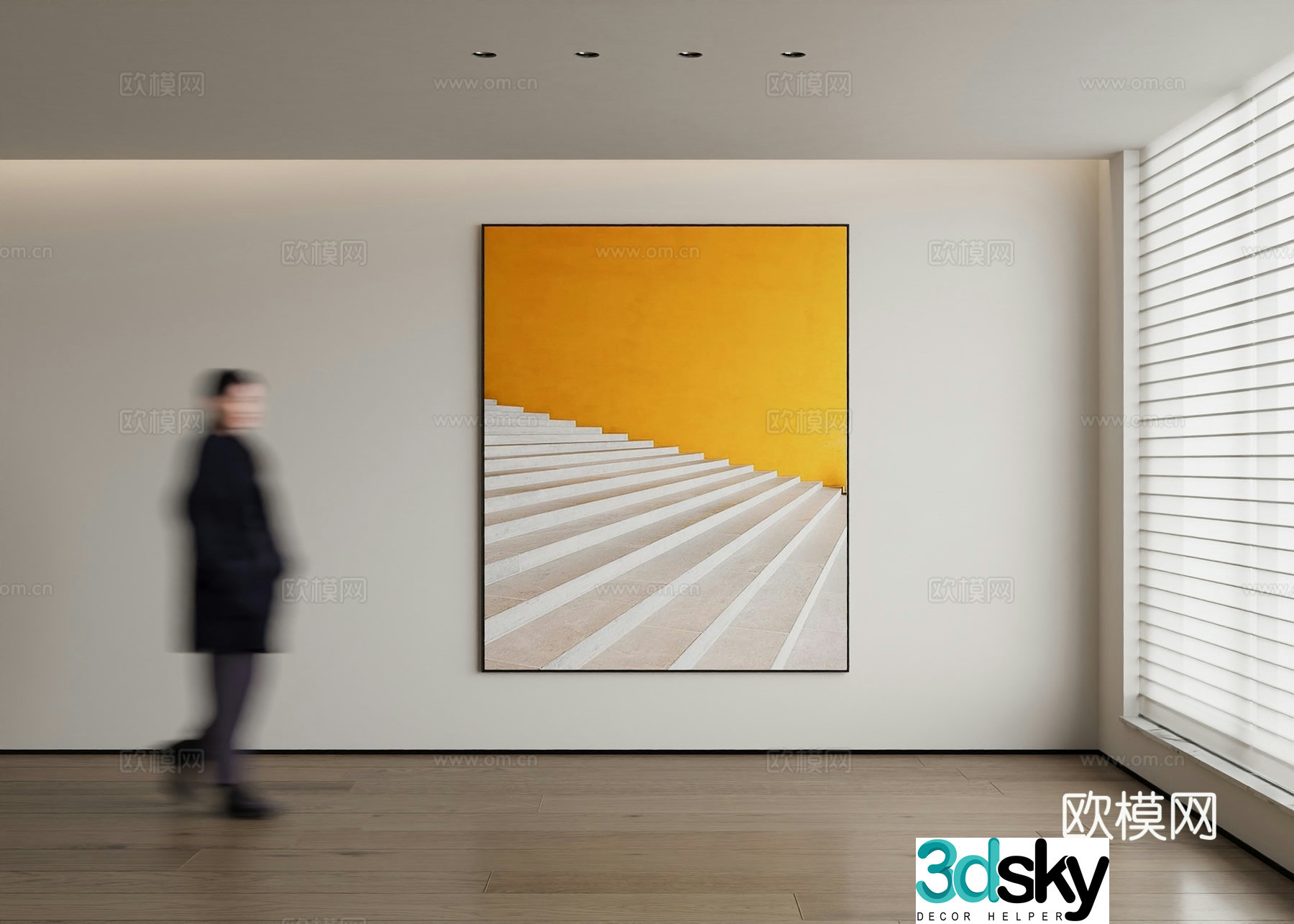 Modern decorative painting 3d model