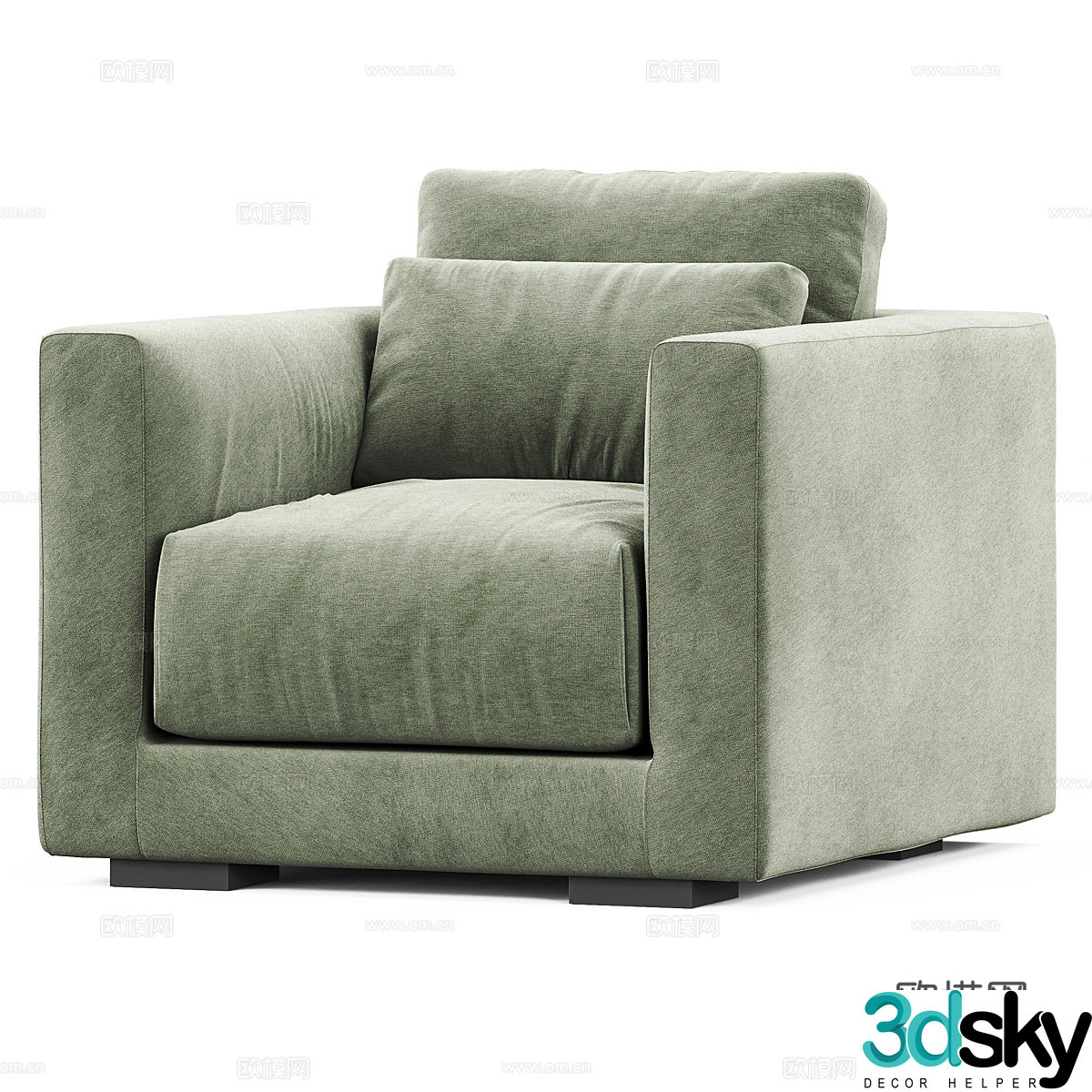 Sofa coffee table combination 3D model
