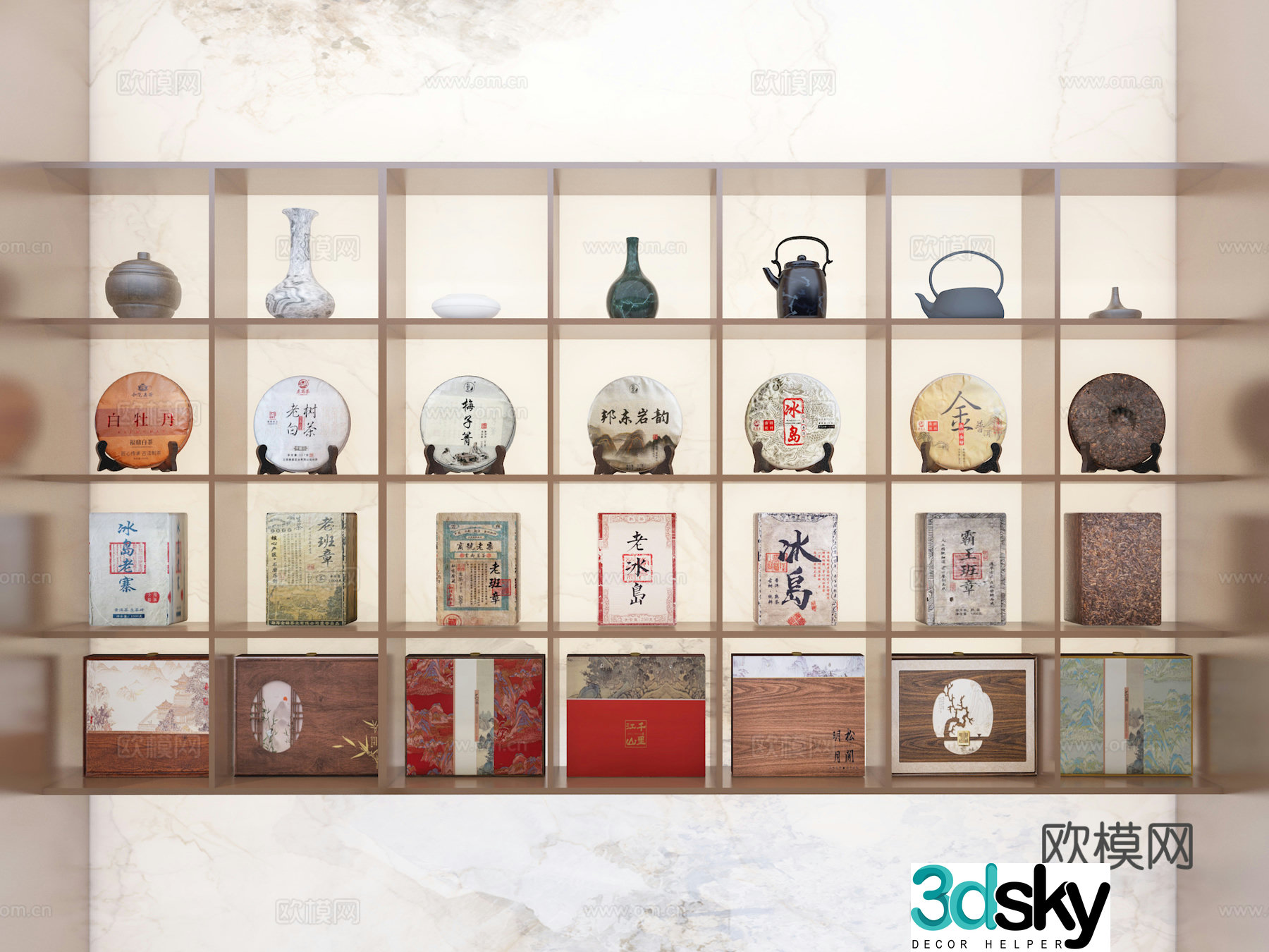 Tea ornaments 3D model