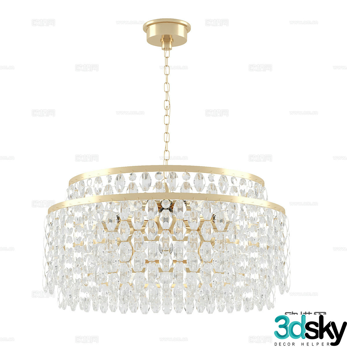 Crystal Chandelier 3d Model