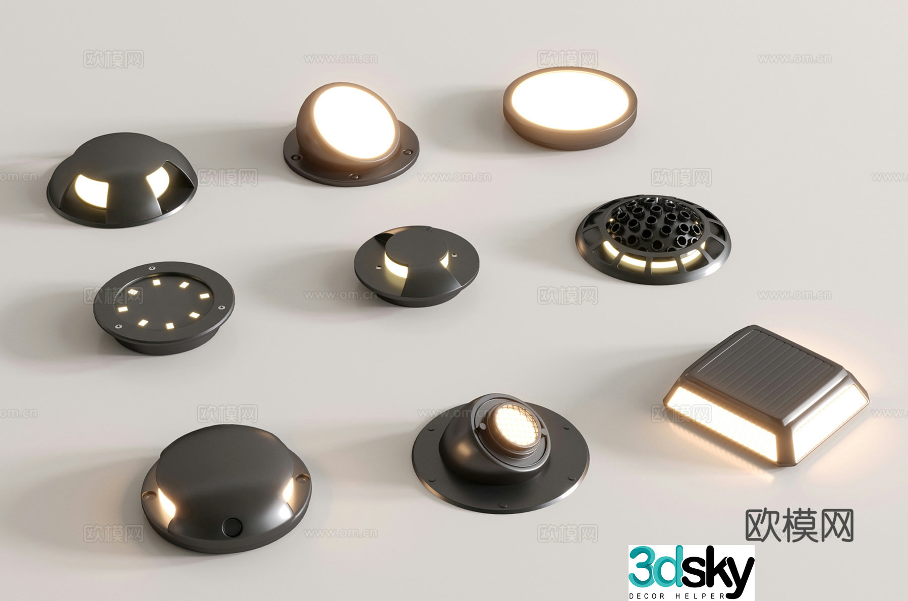 Modern outdoor lamp Floor lamp Garden lamp Lawn lamp Stage lamp 3d model