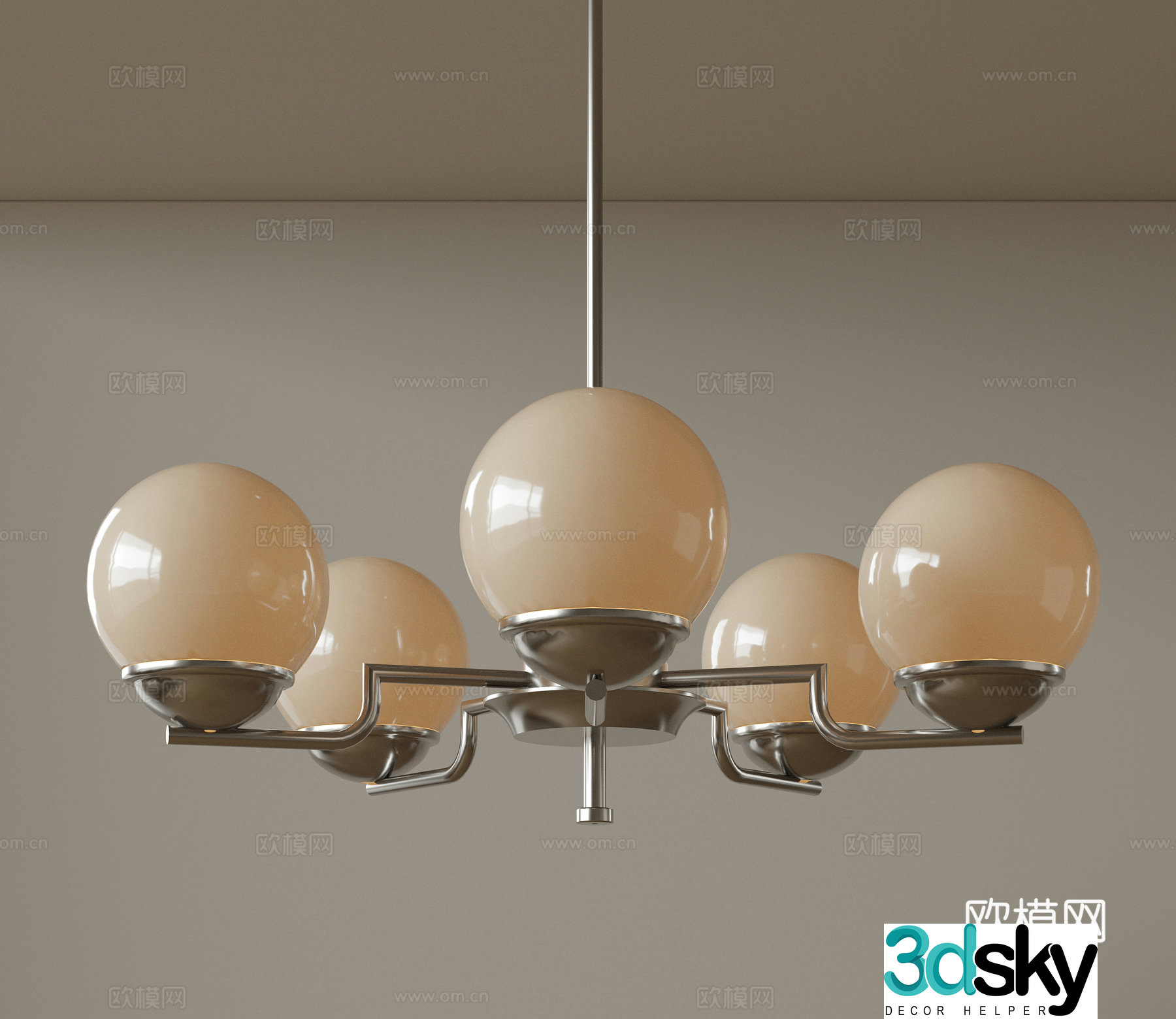 Modern medieval style chandelier Minimalist cream style chandelier Nordic simple chandelier Restaurant chandelier American 3D model