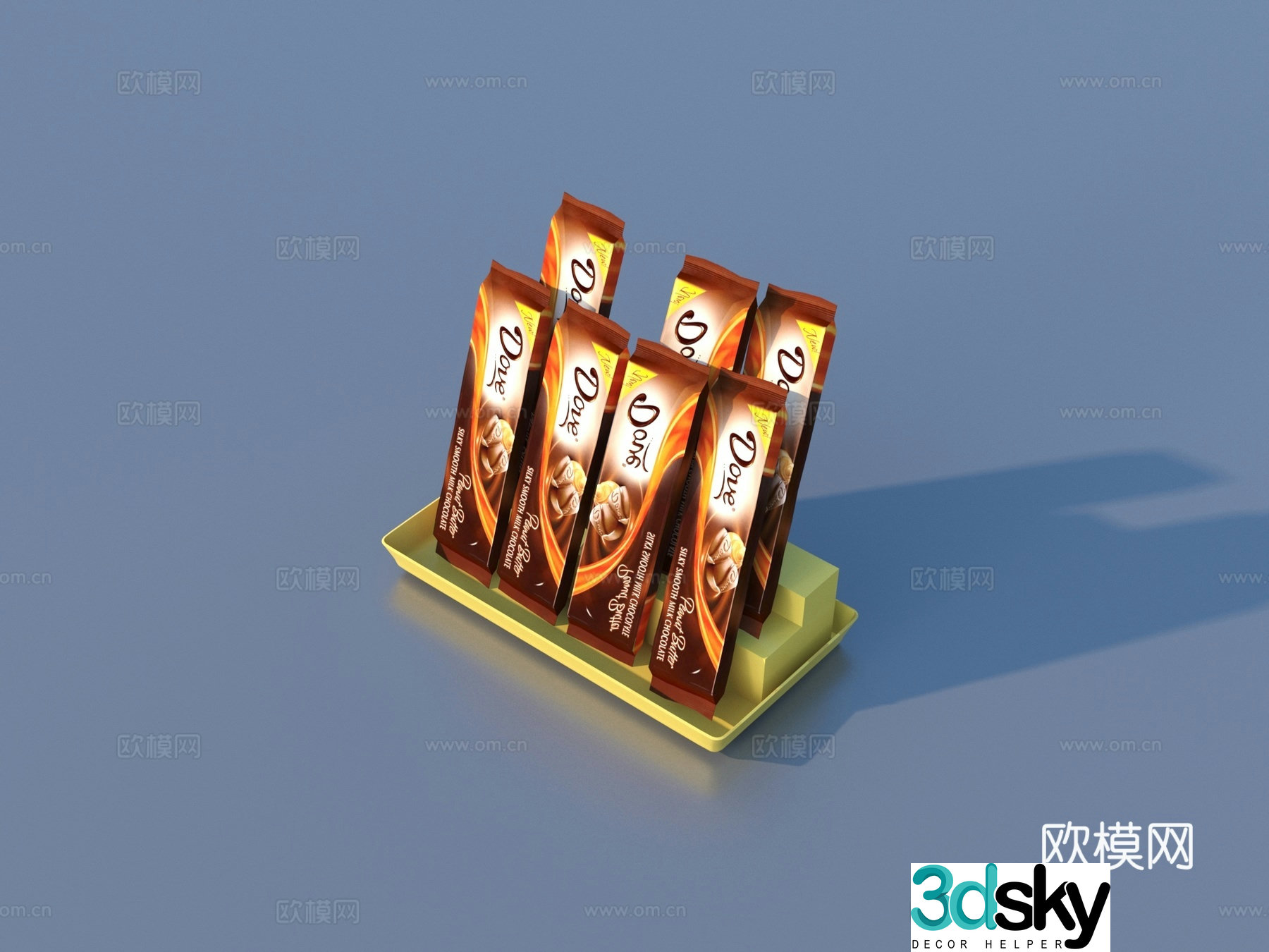 Snacks Packaging Bags Food Box 3D Model