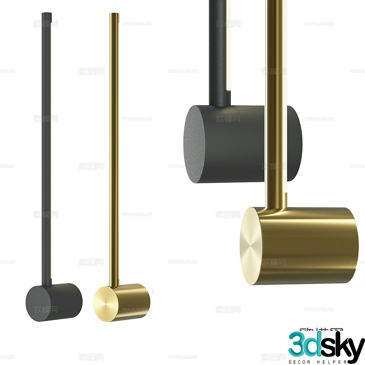 Modern simple wall lamp wall lamp simple wall lamp light luxury wall lamp decorative wall lamp strip wall lamp 3d model