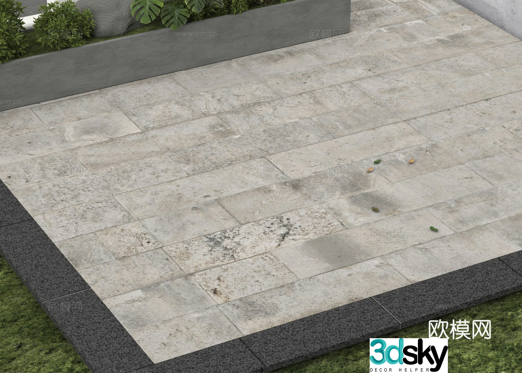Paving Stone flooring 3D model