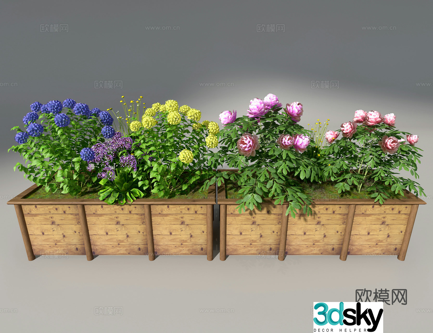 Flower box 3d model