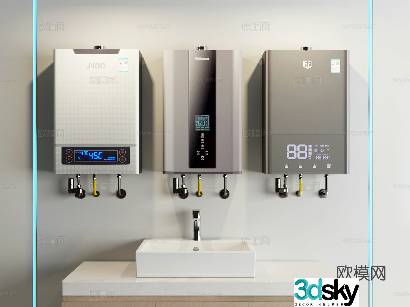 Water heater 3d model
