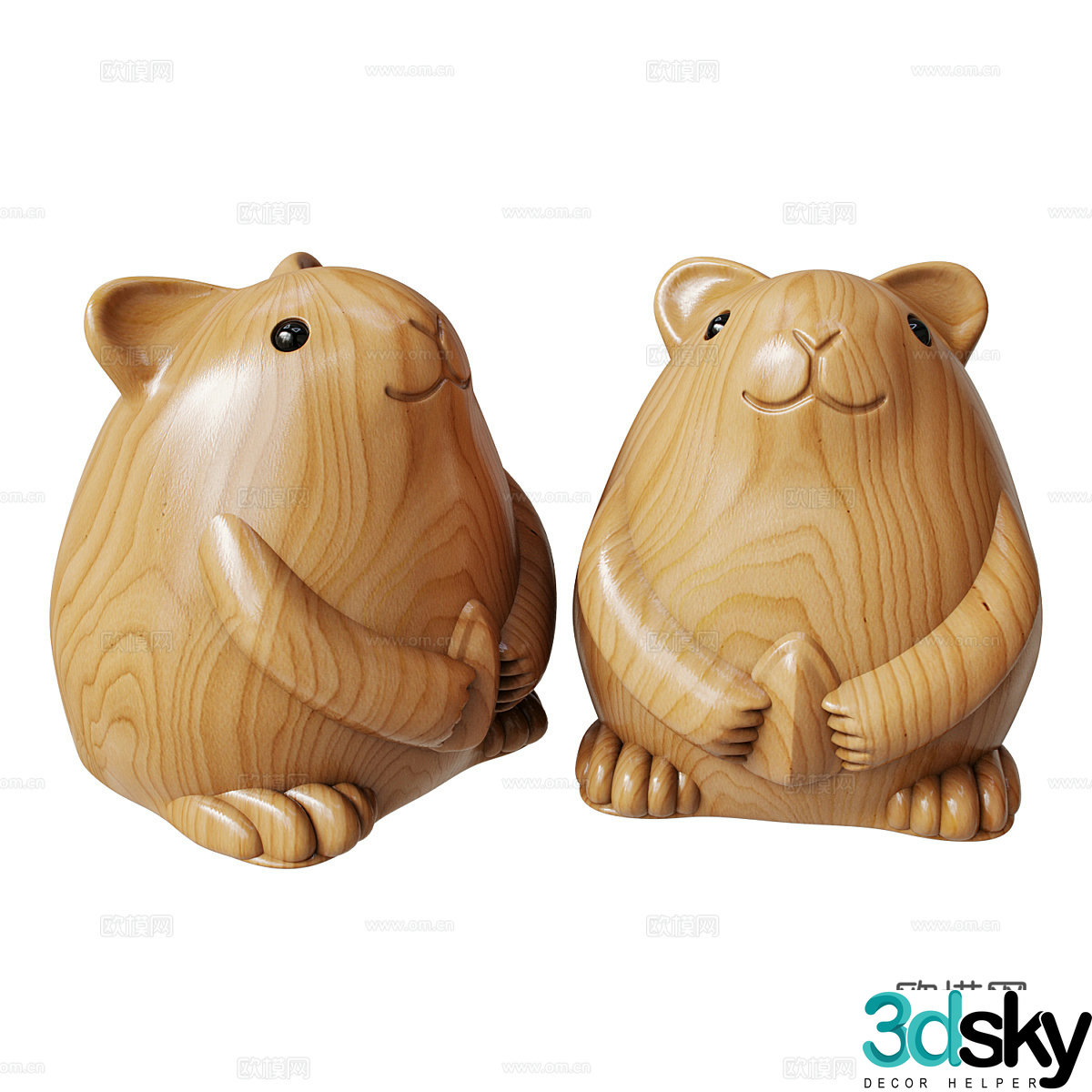 Modern minimalist decorative ornaments Sculpture Animal ornaments Squirrel ornaments 3d model