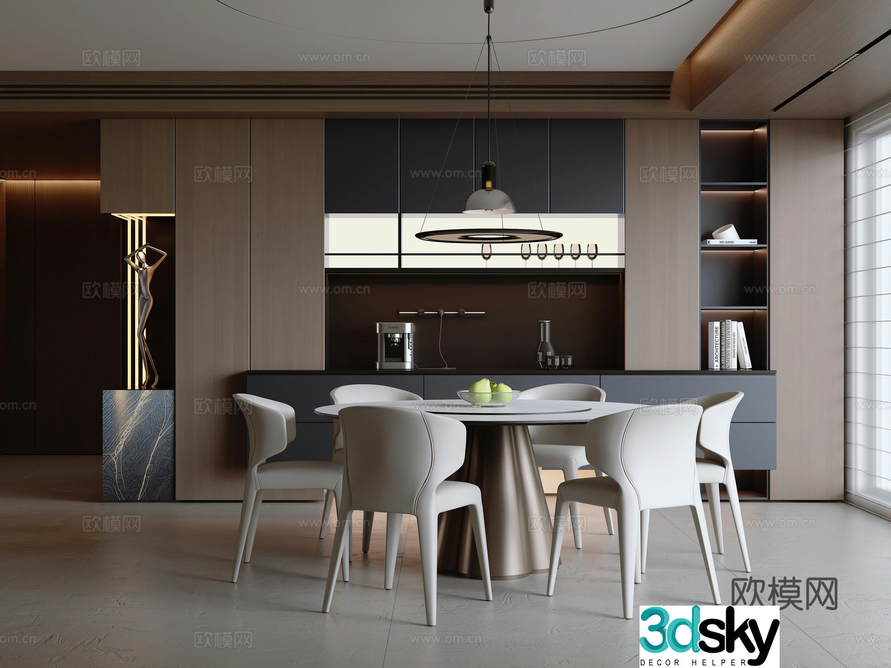 Modern Italian restaurant 3d model