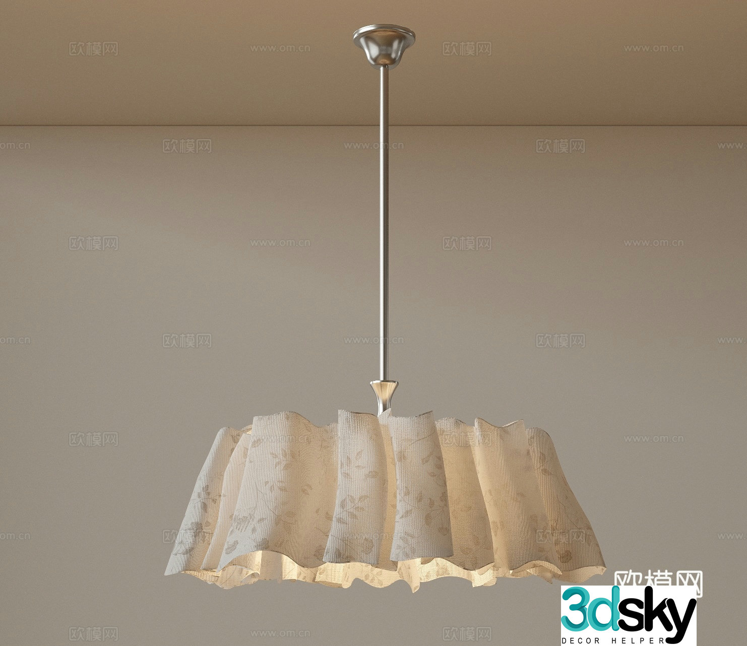 Modern medieval style chandelier Minimalist cream style chandelier Nordic simple chandelier Restaurant chandelier American 3D model