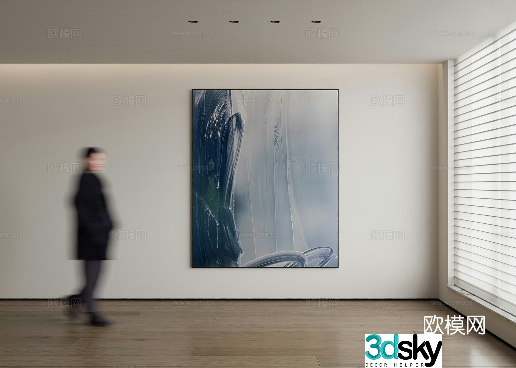 Modern decorative painting 3d model