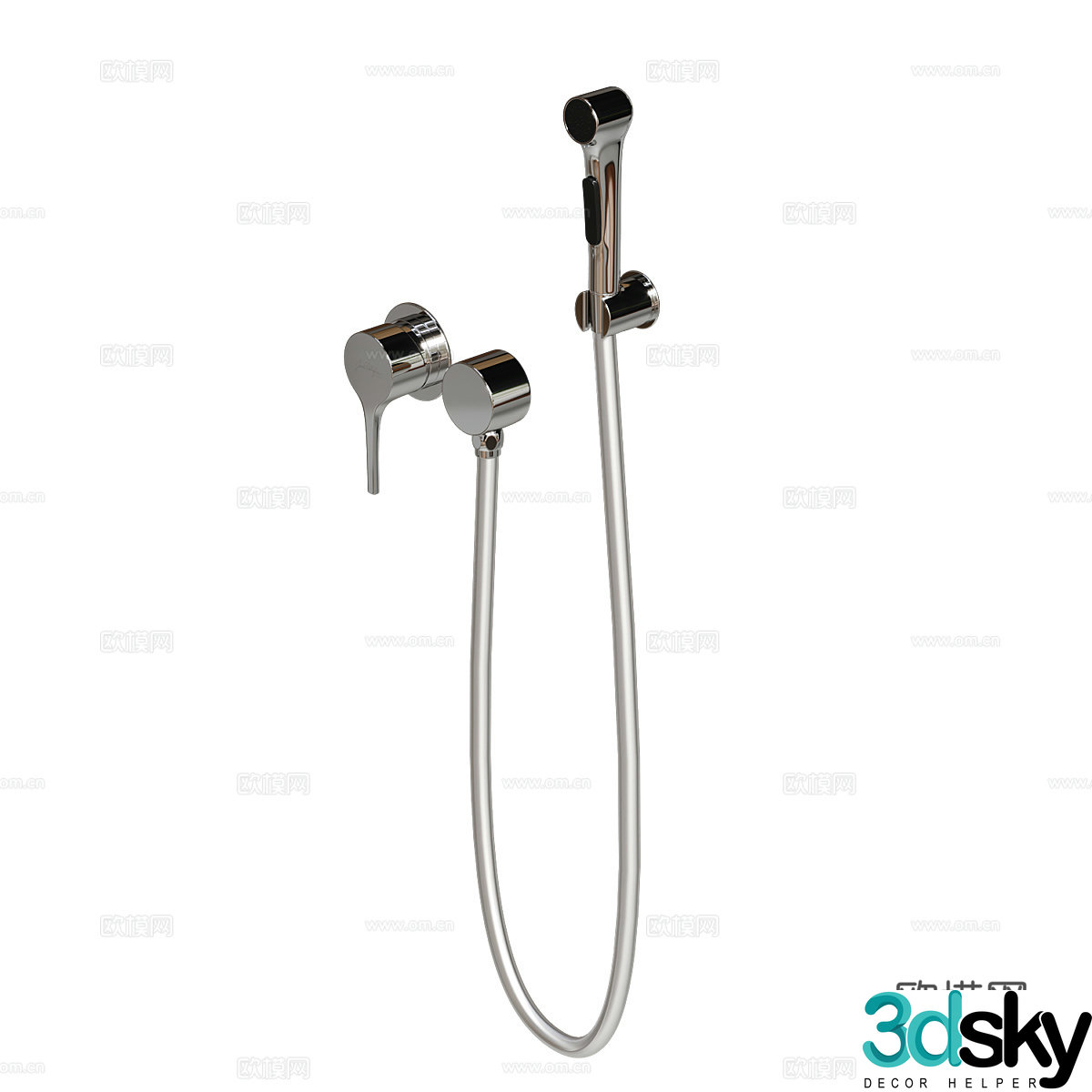 Shower spray gun 3d model