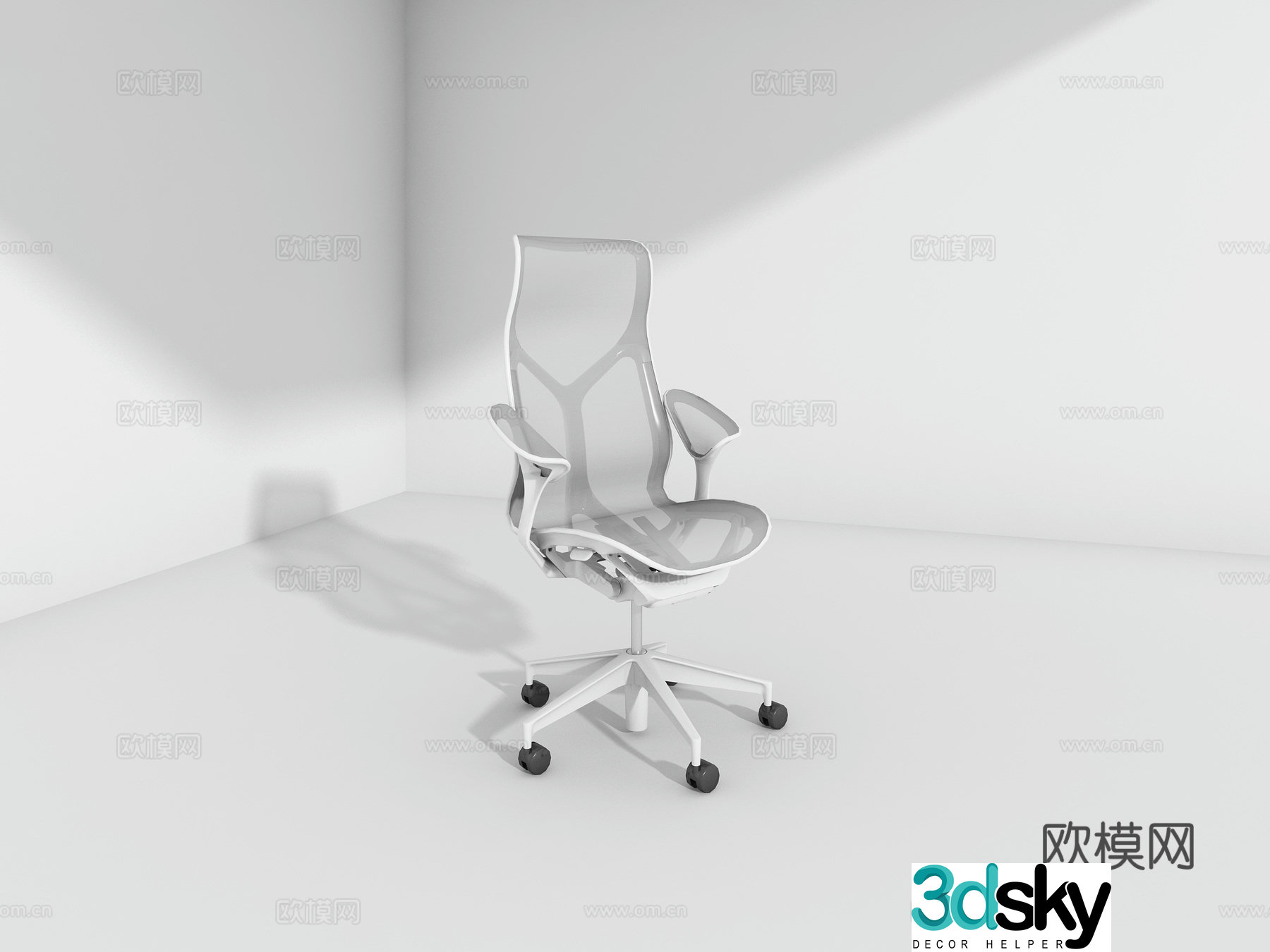 Office swivel chair3d model