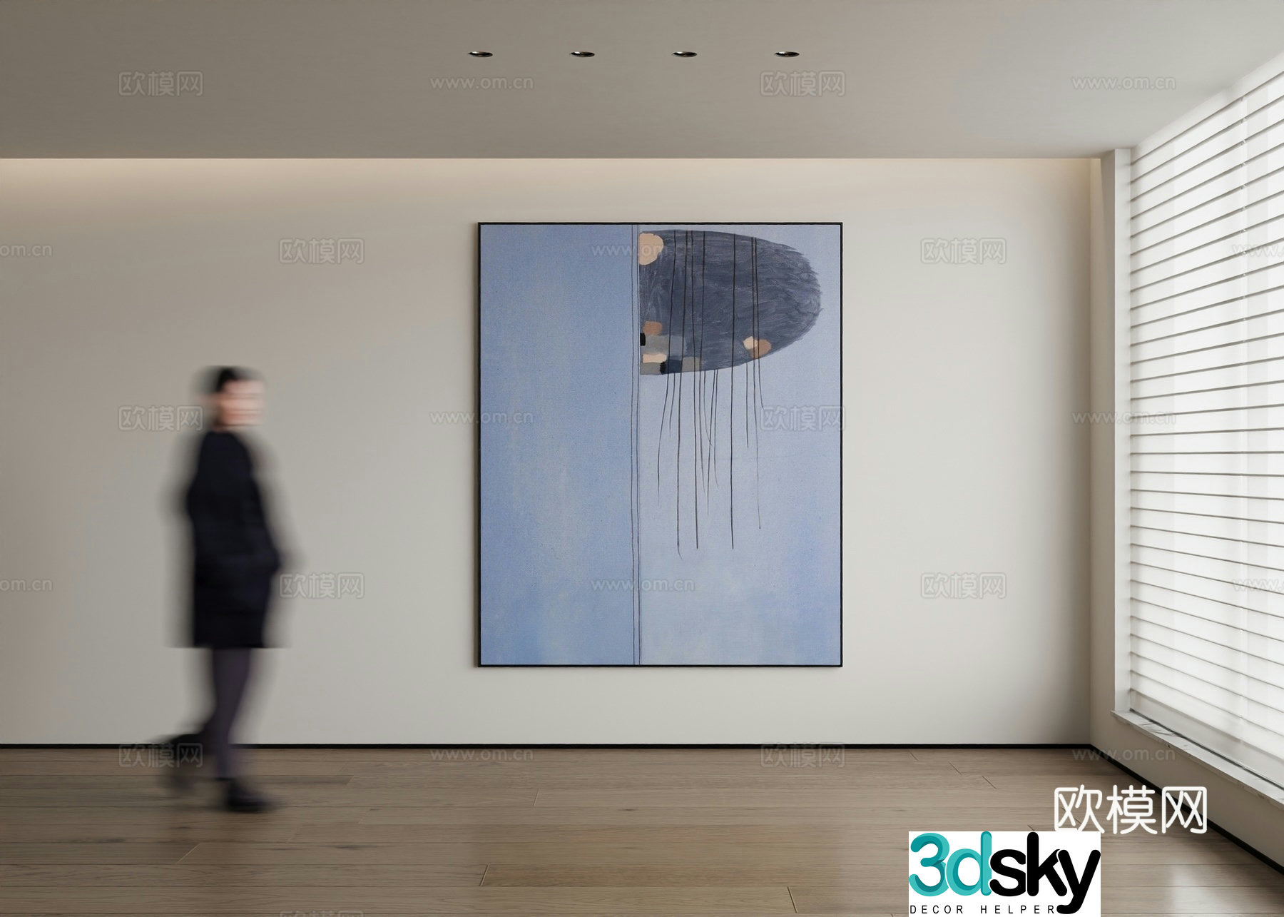 Modern decorative painting 3d model