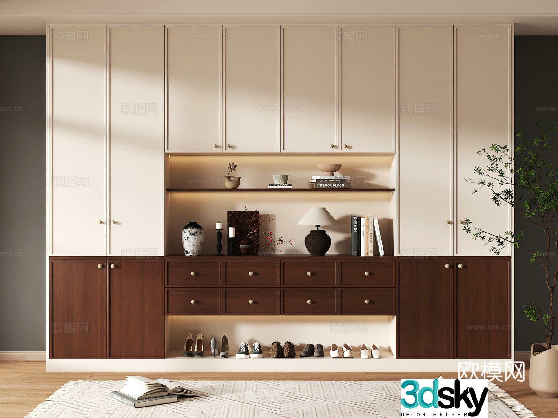 Shoe cabinet design shoe cabinet partition shoe cabinet porch shoe cabinet home shoe cabinet 3D model