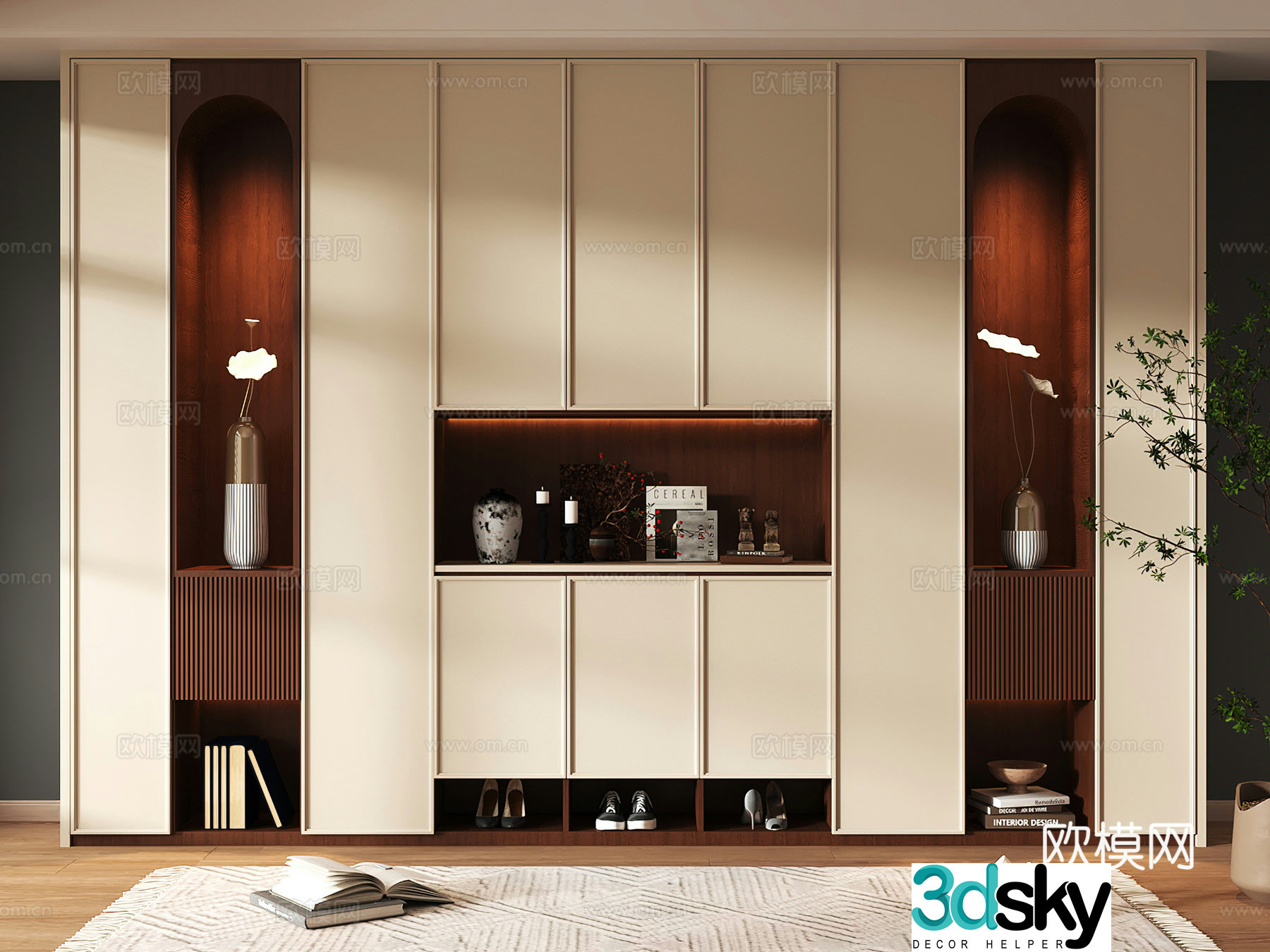 Shoe cabinet design shoe cabinet partition shoe cabinet porch shoe cabinet home shoe cabinet 3D model