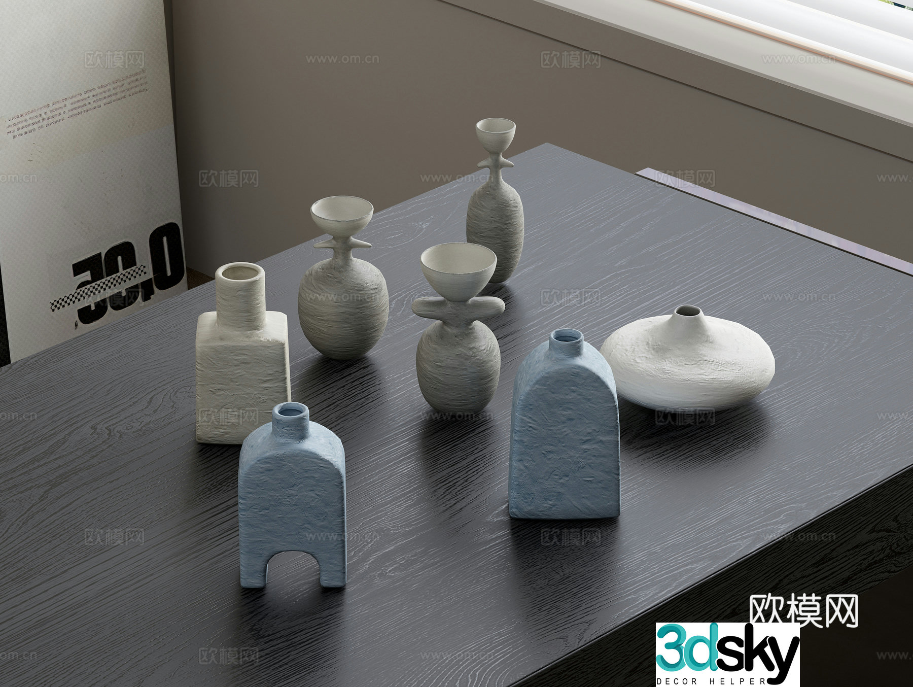 Ceramic pot ornaments Ceramic pot ornaments Ceramic ornaments Ceramic ornaments 3D model