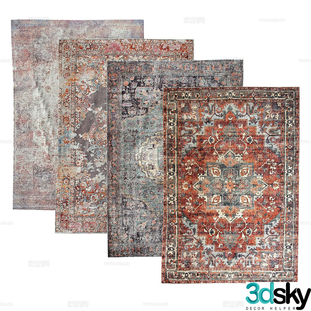 New Chinese Ungaro carpet 3d model