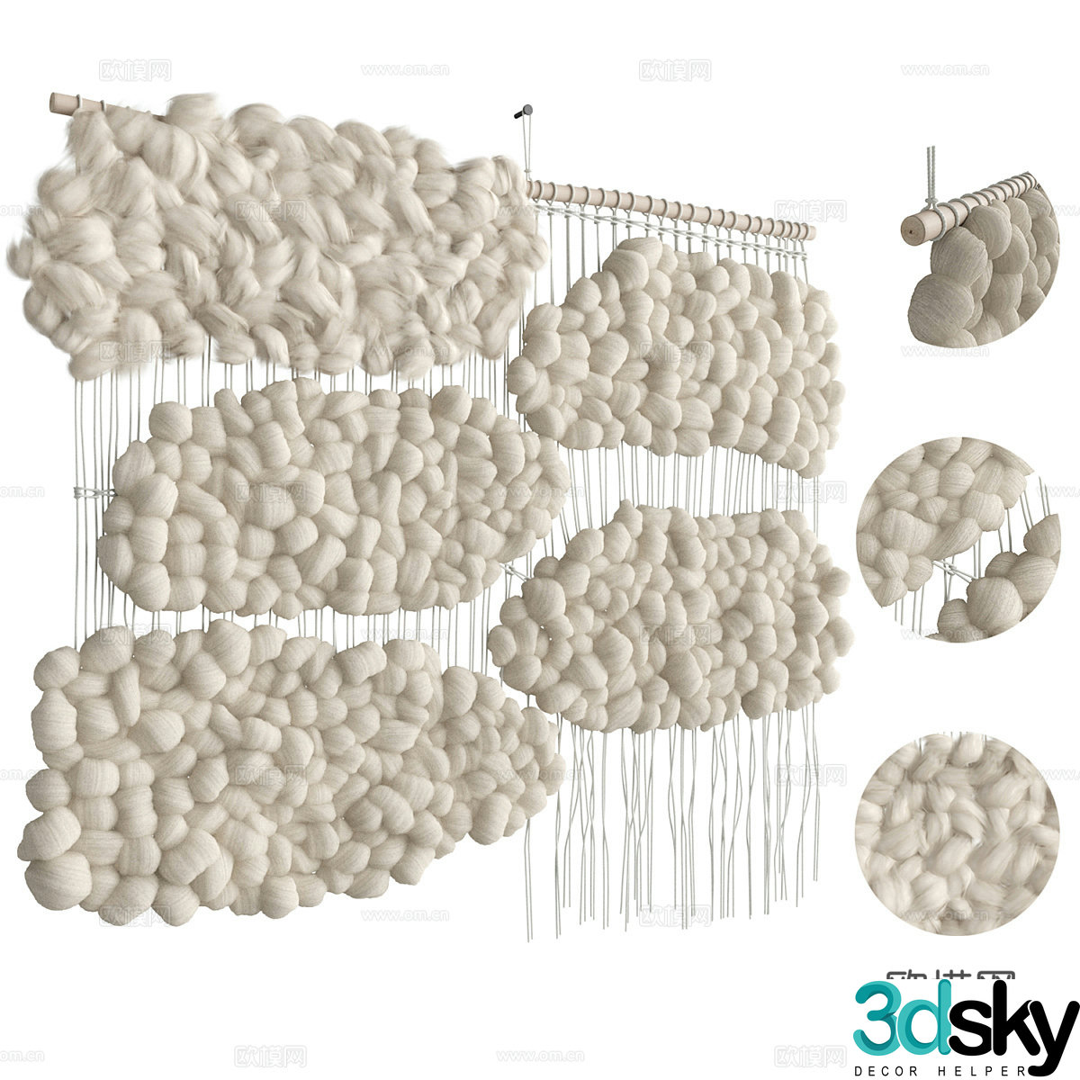 Wasabi Helen Loom Tapestry 3D Model