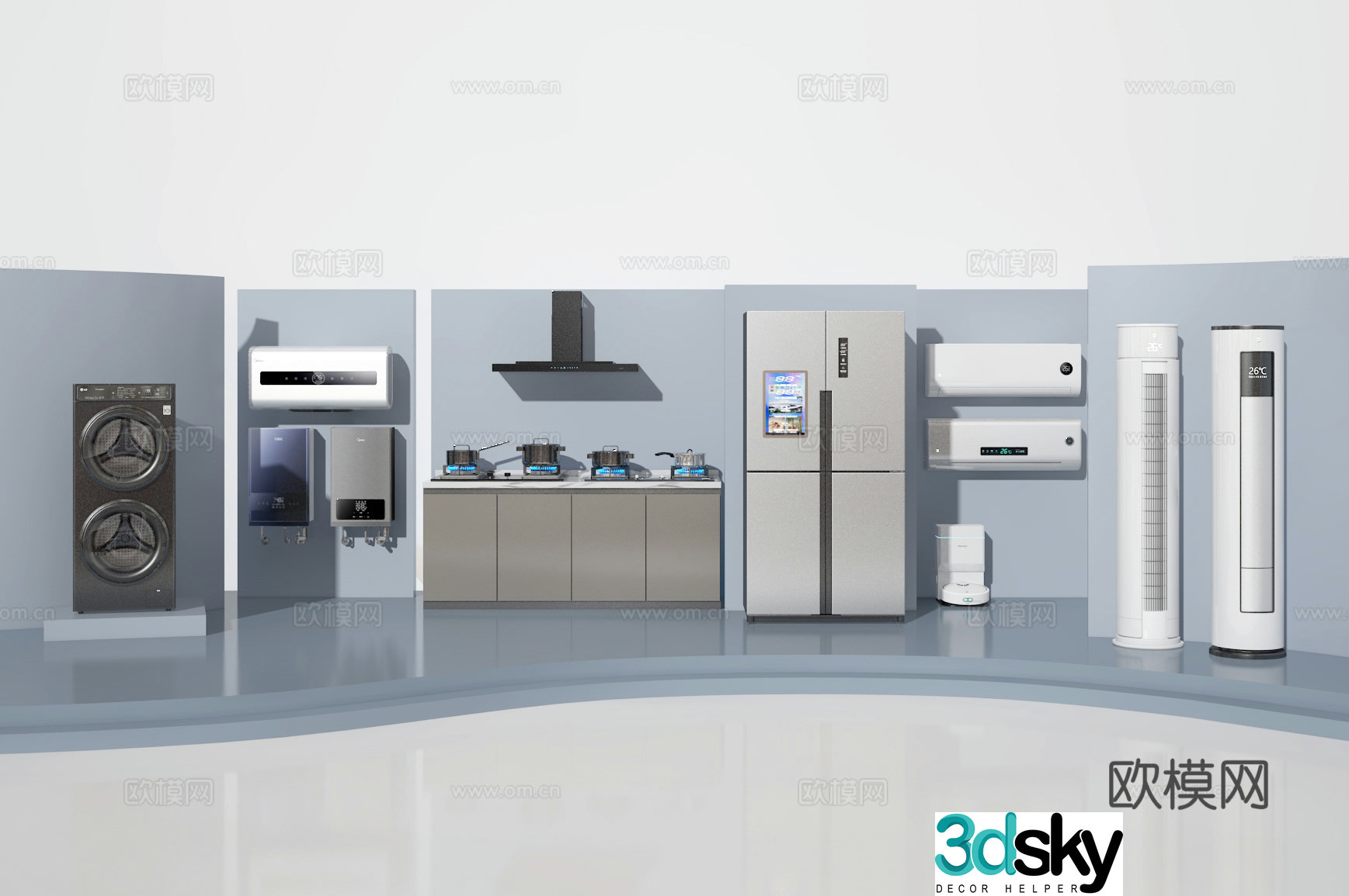 Air conditioning 3d model