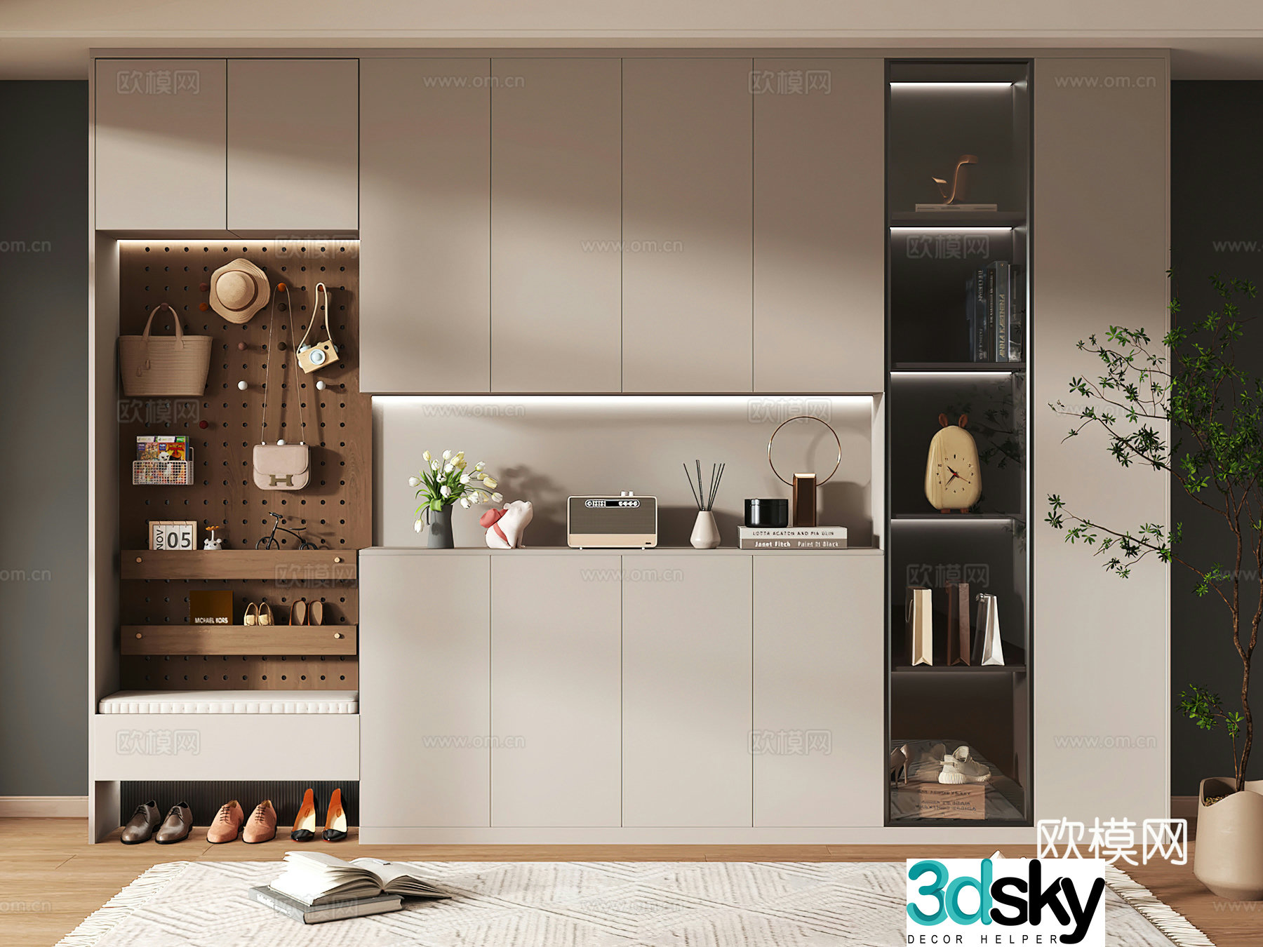 Shoe cabinet design shoe cabinet partition shoe cabinet porch shoe cabinet home shoe cabinet 3D model