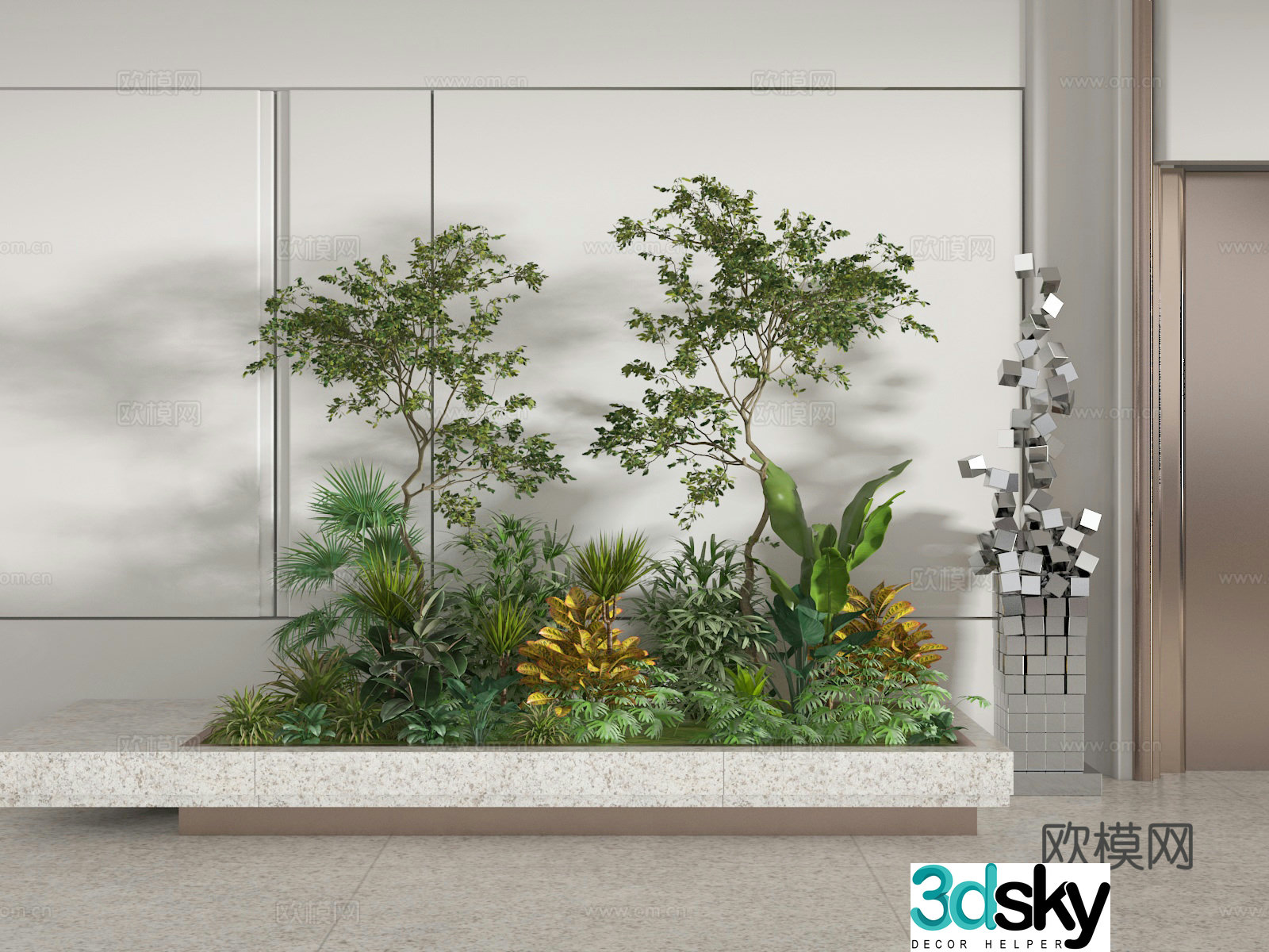 Landscape plant 3d model