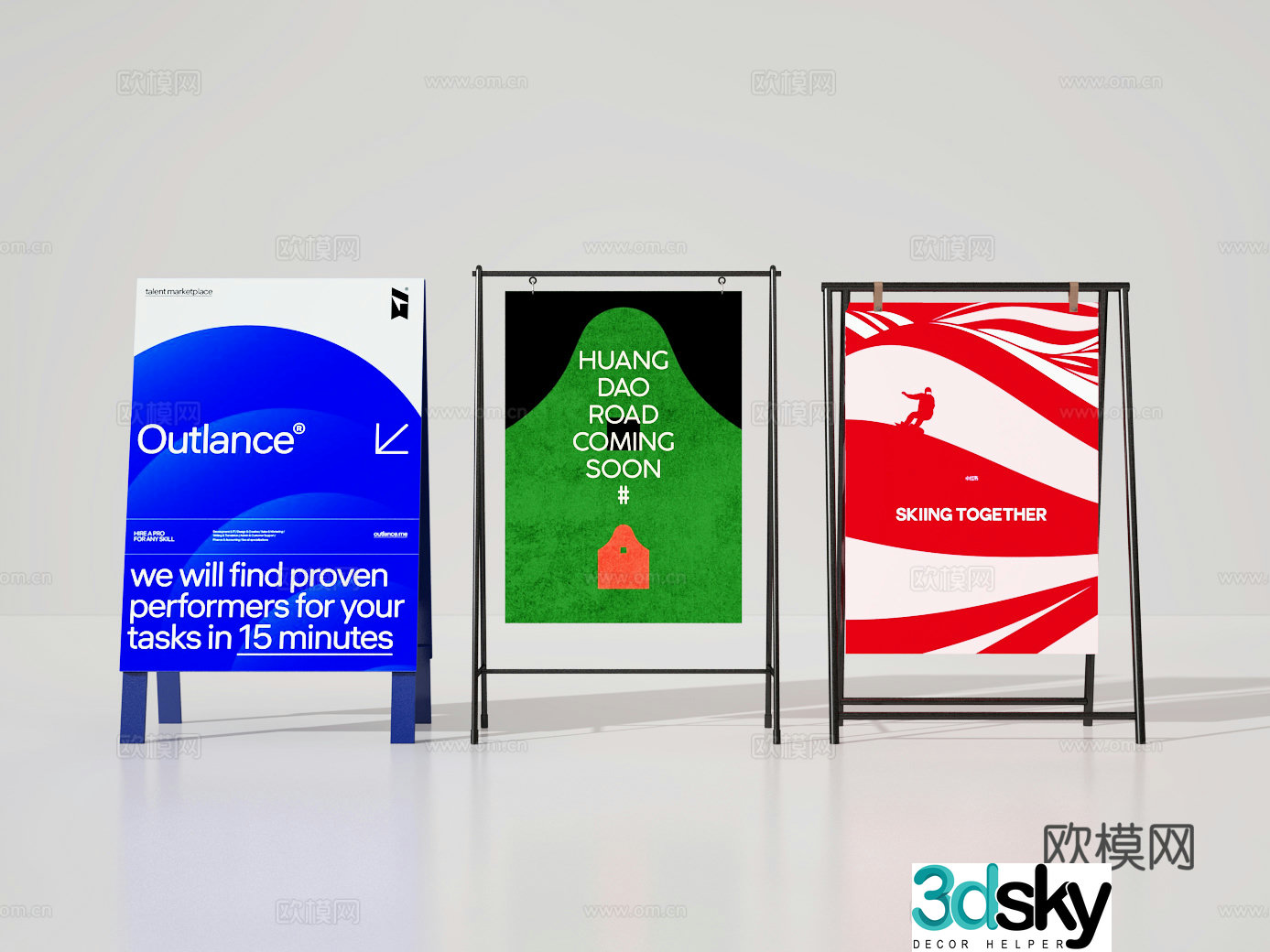 Billboard 3d model